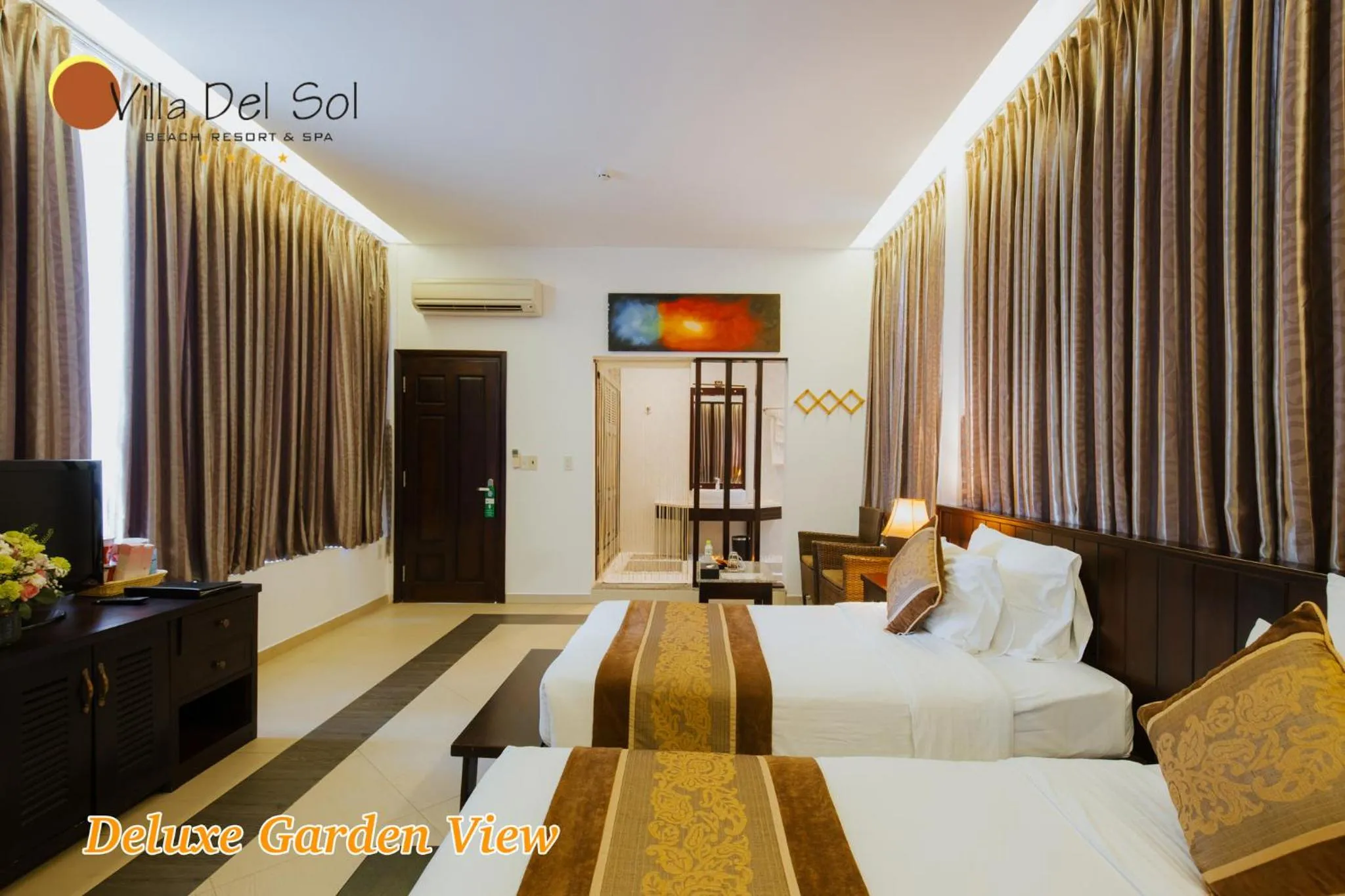 Bedroom in Villa Del Sol Beach Resort & Spa