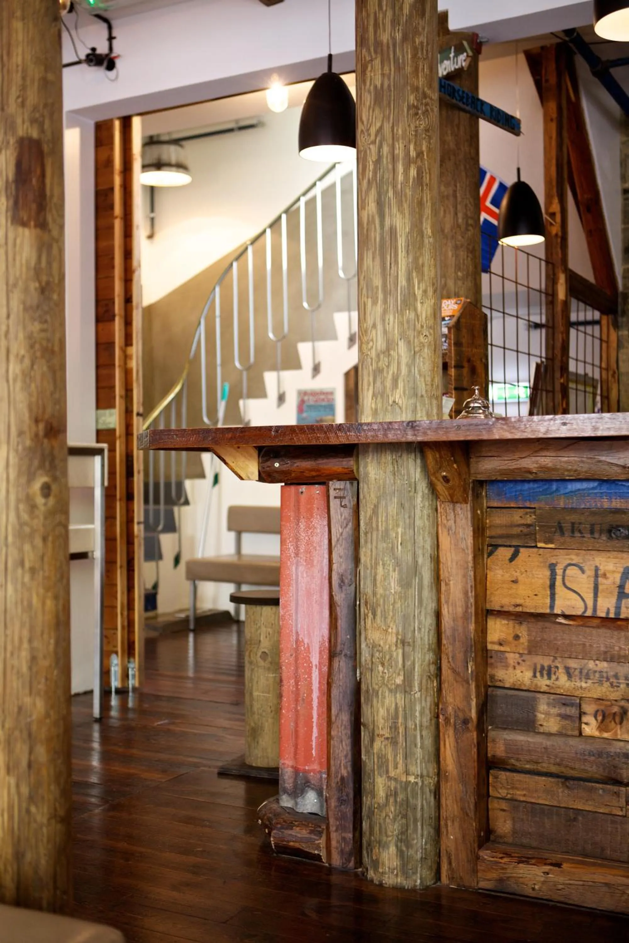 Lobby or reception in Akureyri Backpackers