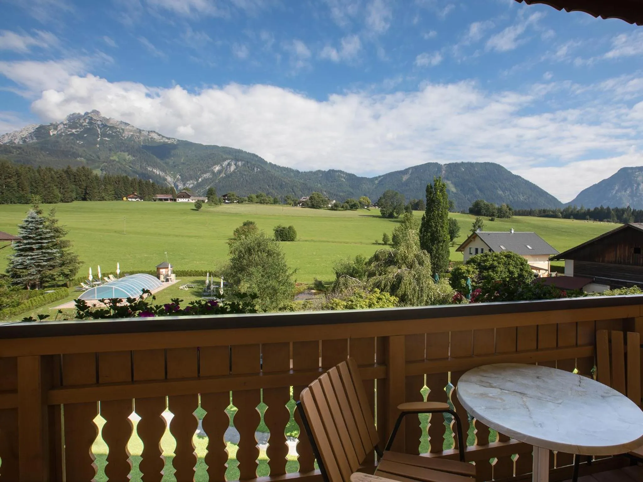 View (from property/room) in Landhotel Häuserl im Wald
