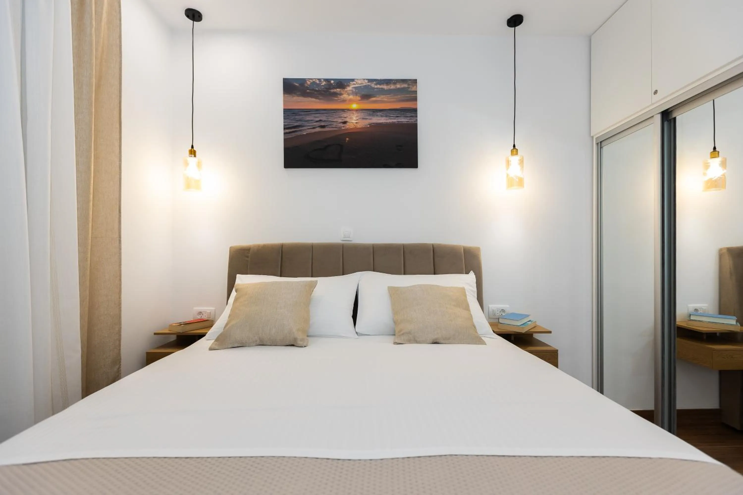Bedroom, Bed in Apartment Flora