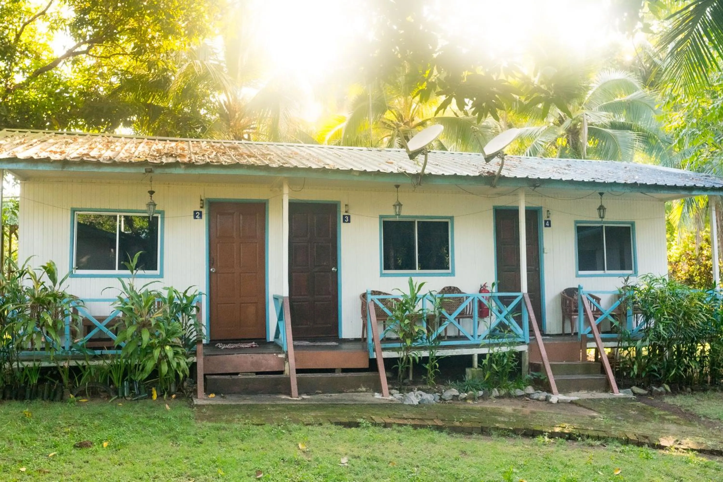 Garden view in Impian Inn