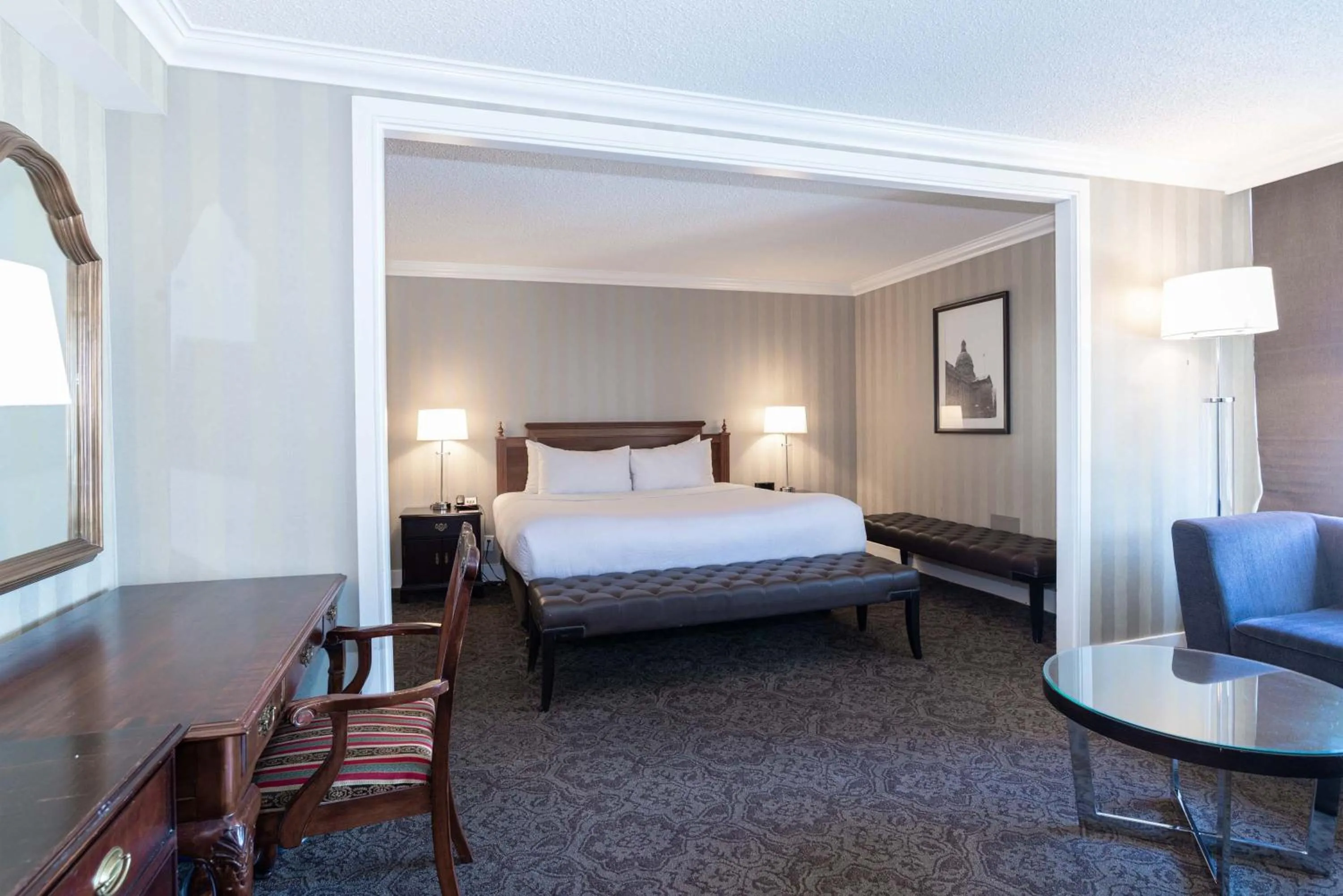 Photo of the whole room, Bed in Sandman Signature Edmonton Downtown Hotel