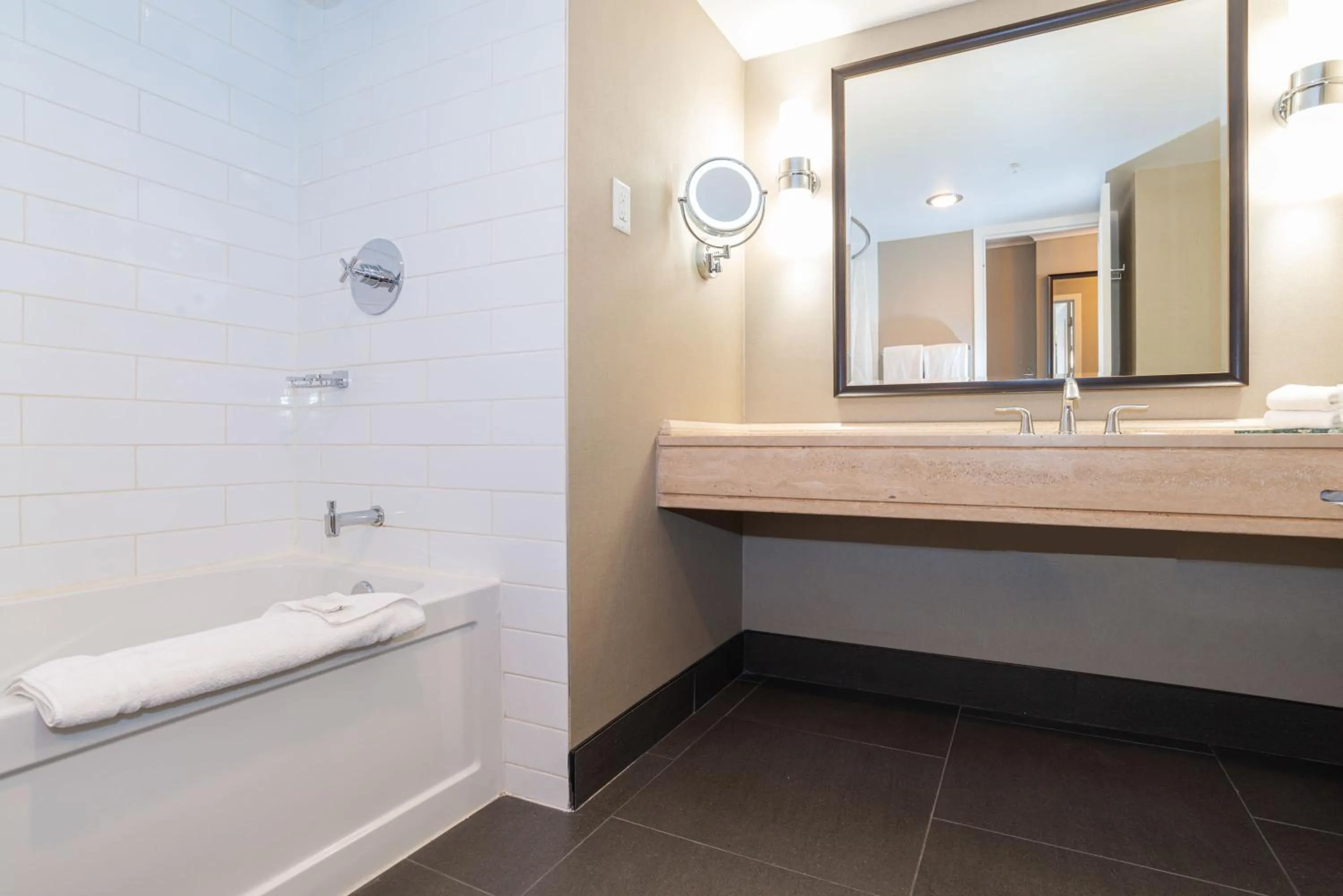 Bathroom in Sandman Signature Edmonton Downtown Hotel