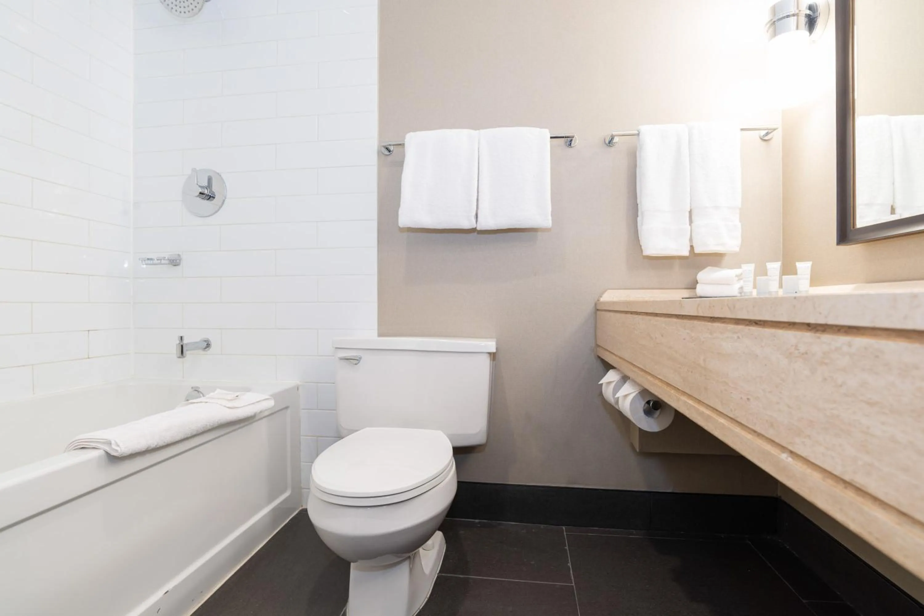 Bathroom in Sandman Signature Edmonton Downtown Hotel