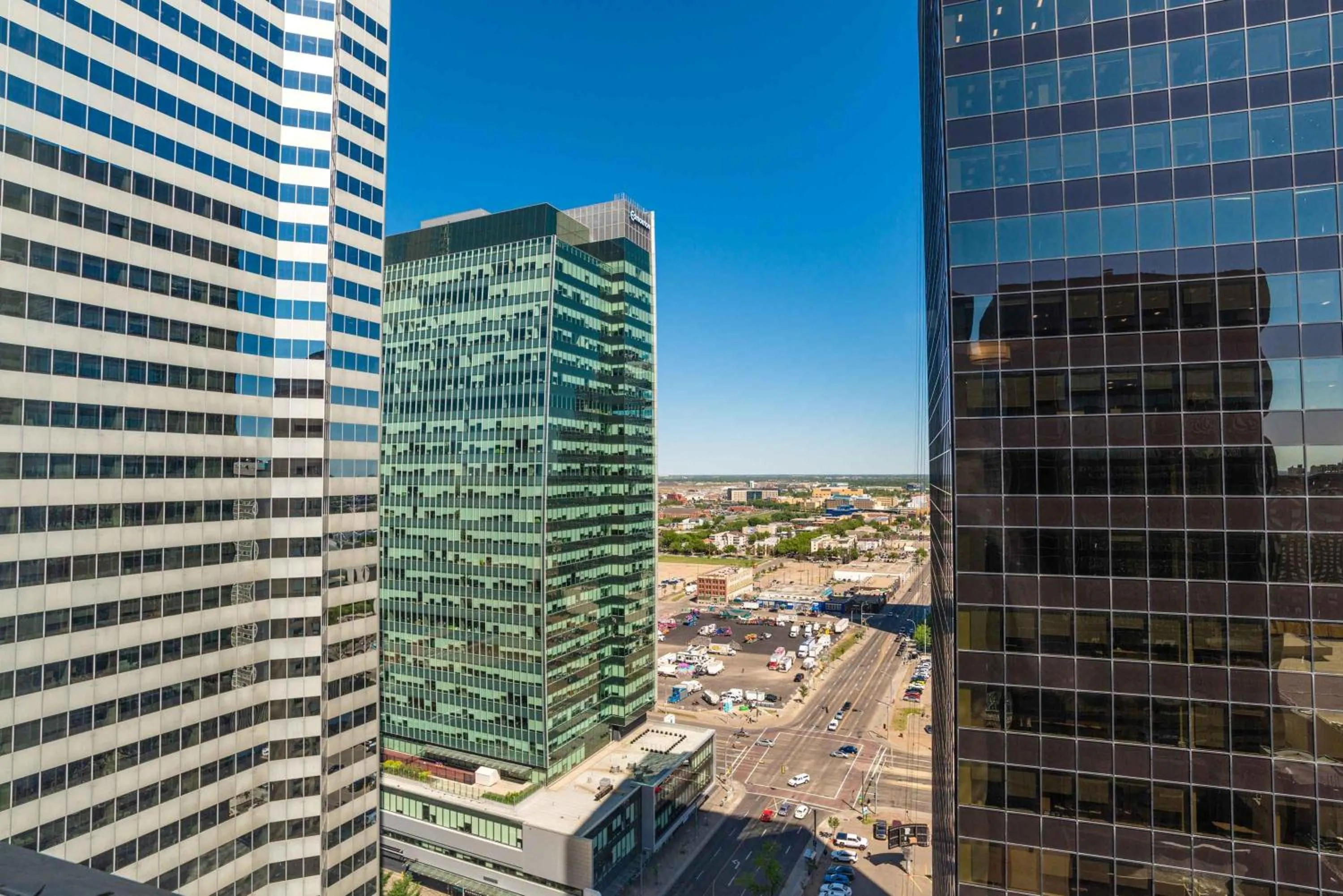 Property building in Sandman Signature Edmonton Downtown Hotel