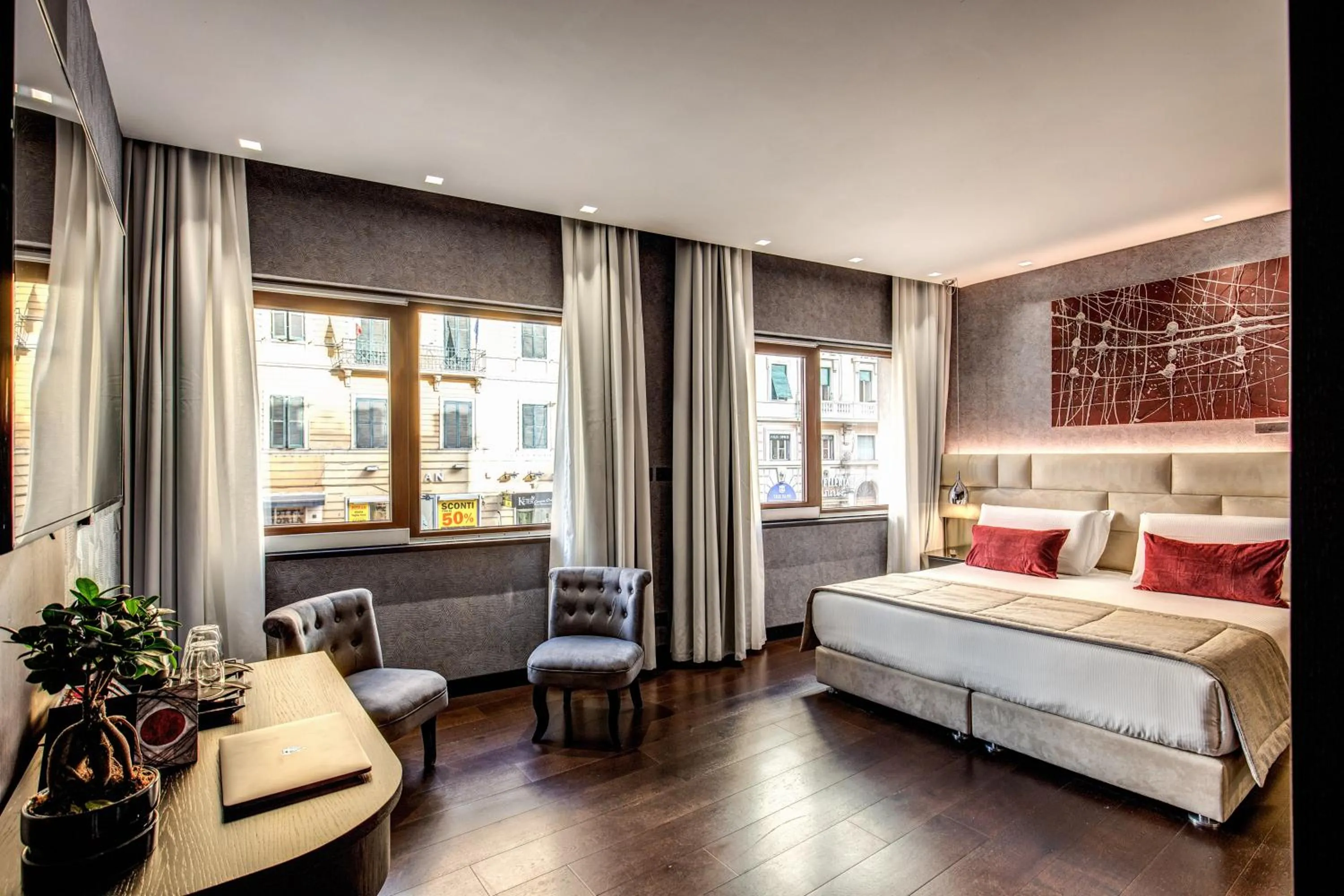 Photo of the whole room, Bed in Prassede Palace Hotel