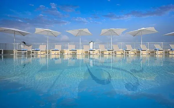 Pool view in Hotel Astoria