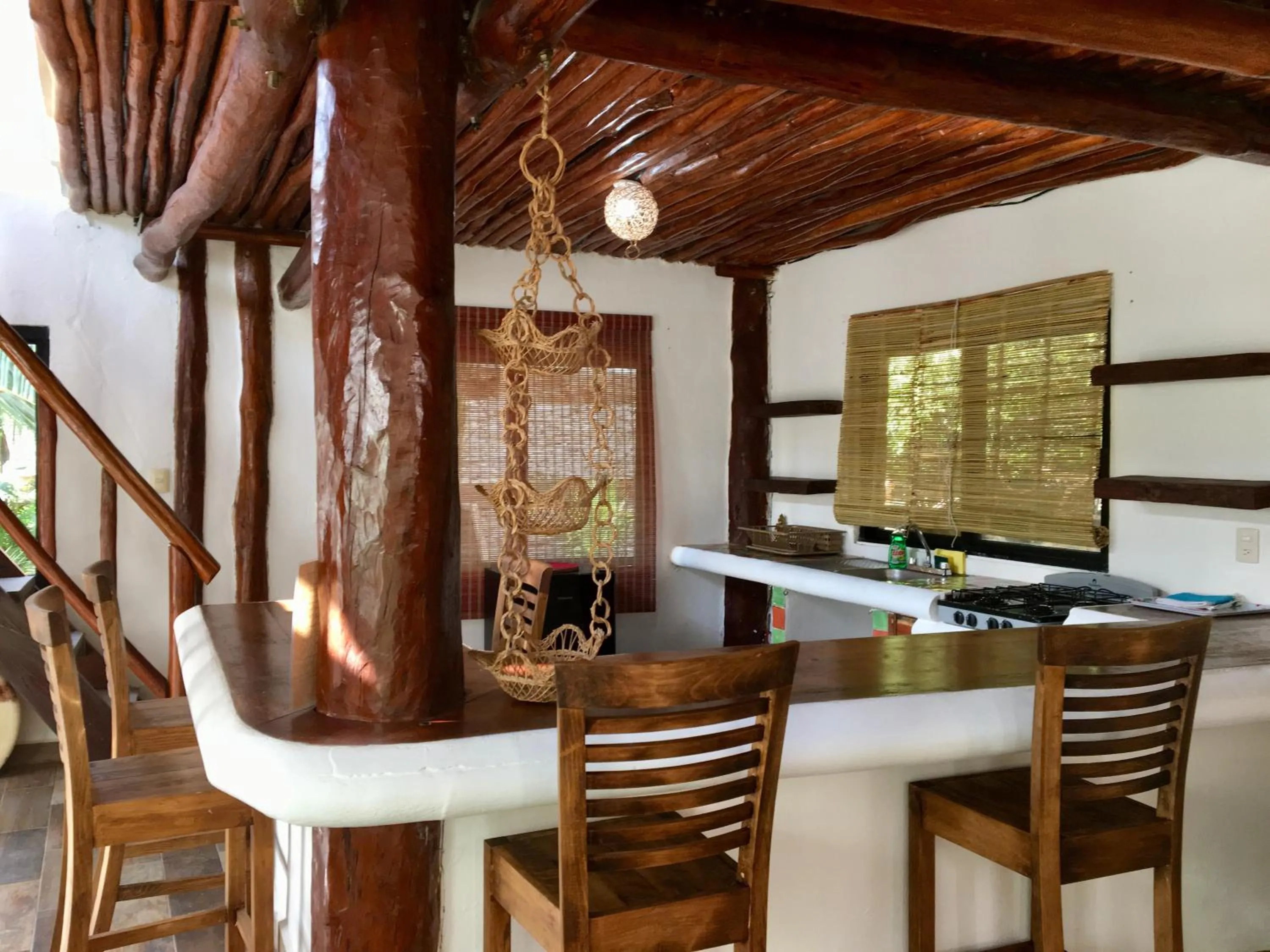 Dining area in La Casa de Mia Tulum