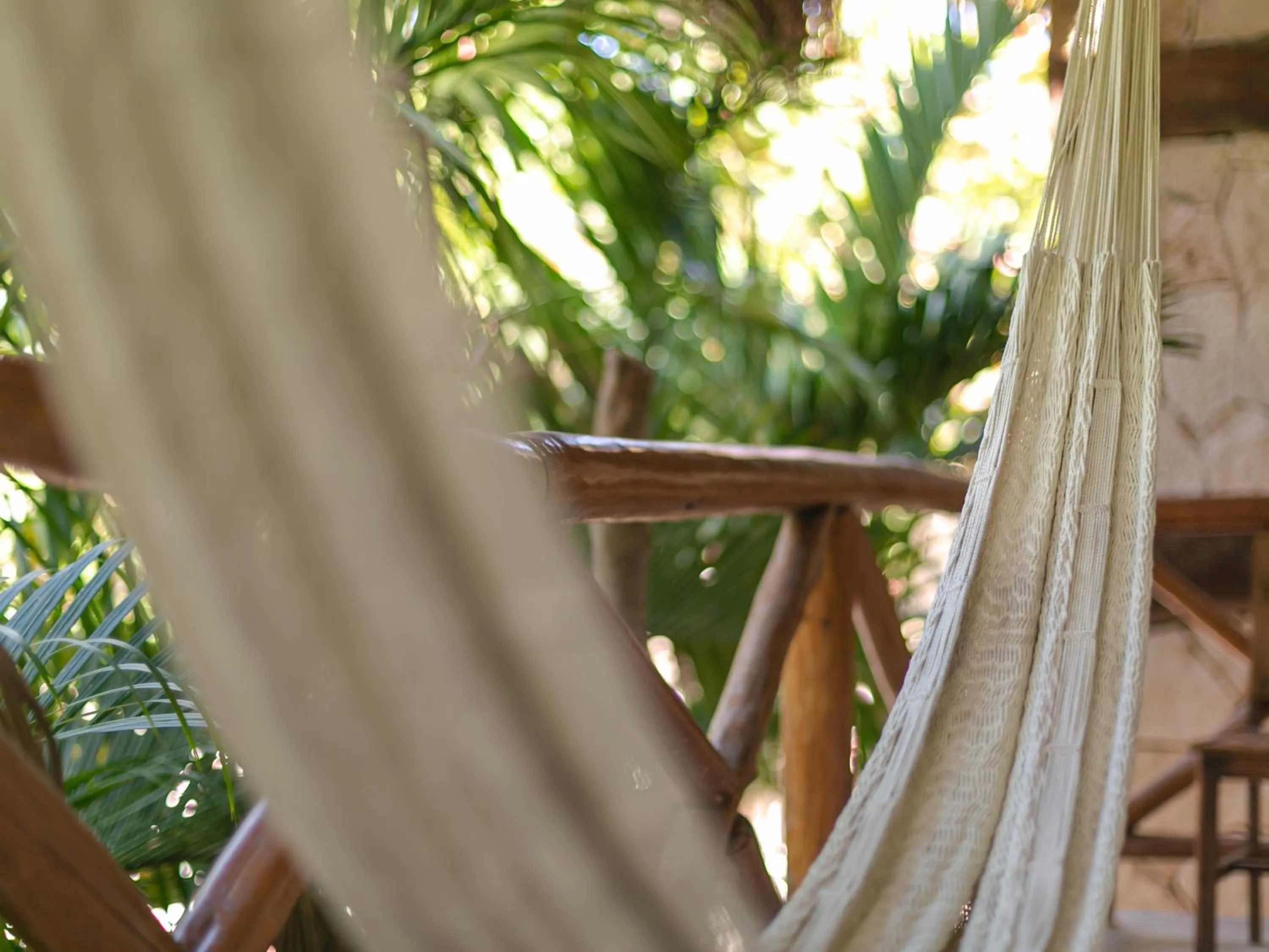 Inner courtyard view in La Casa de Mia Tulum