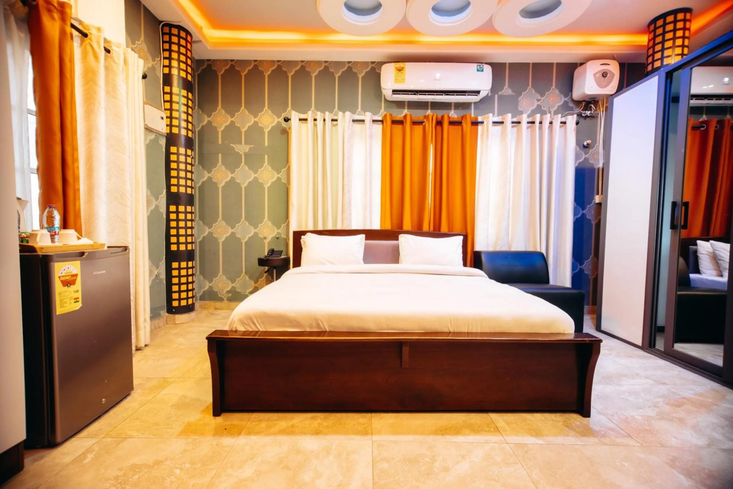 Bed in PLUS 33 HOTEL