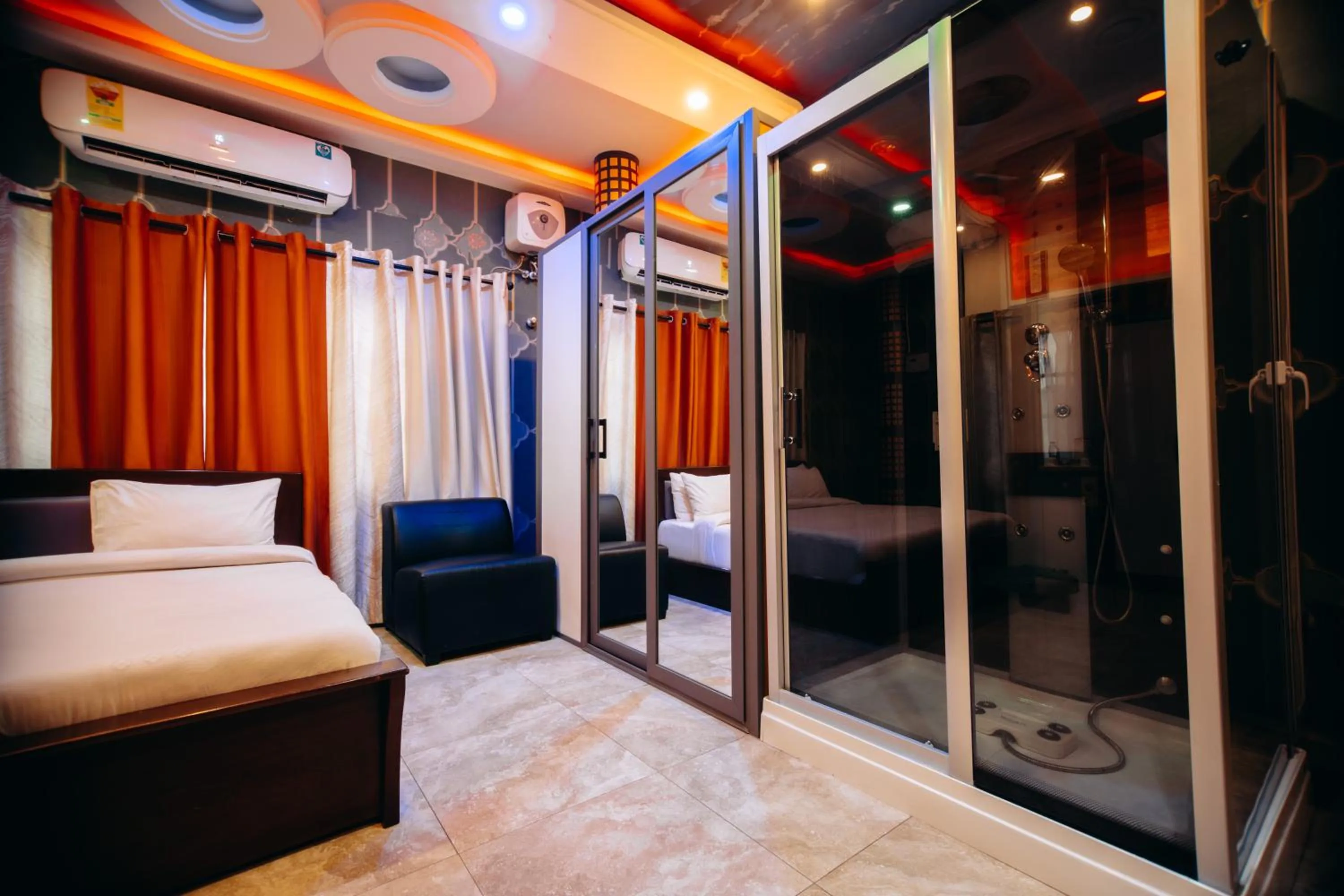 Bed in PLUS 33 HOTEL