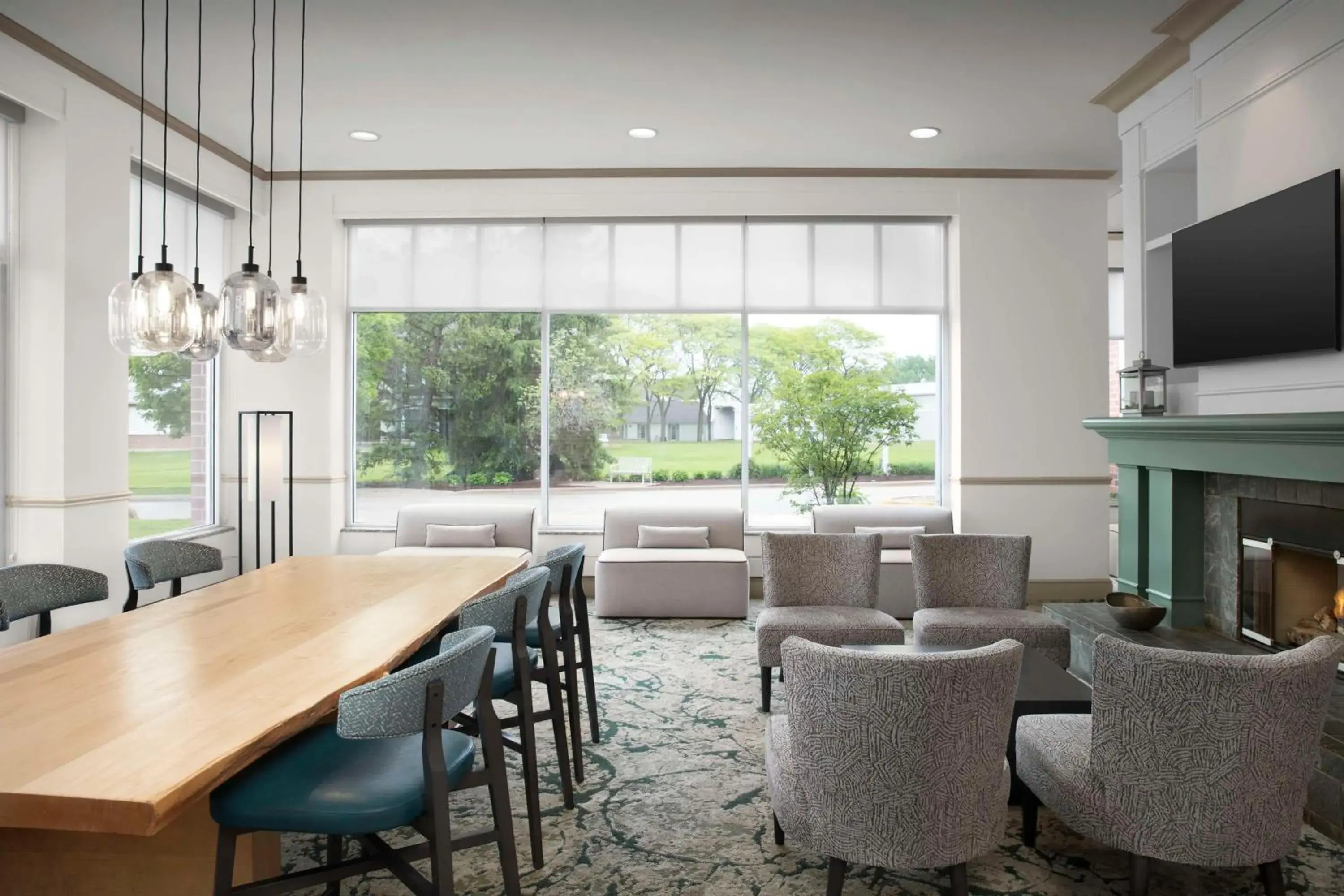 Lobby or reception in Hilton Garden Inn Hoffman Estates Lobby or reception in Hilton Garden Inn Hoffman Estates