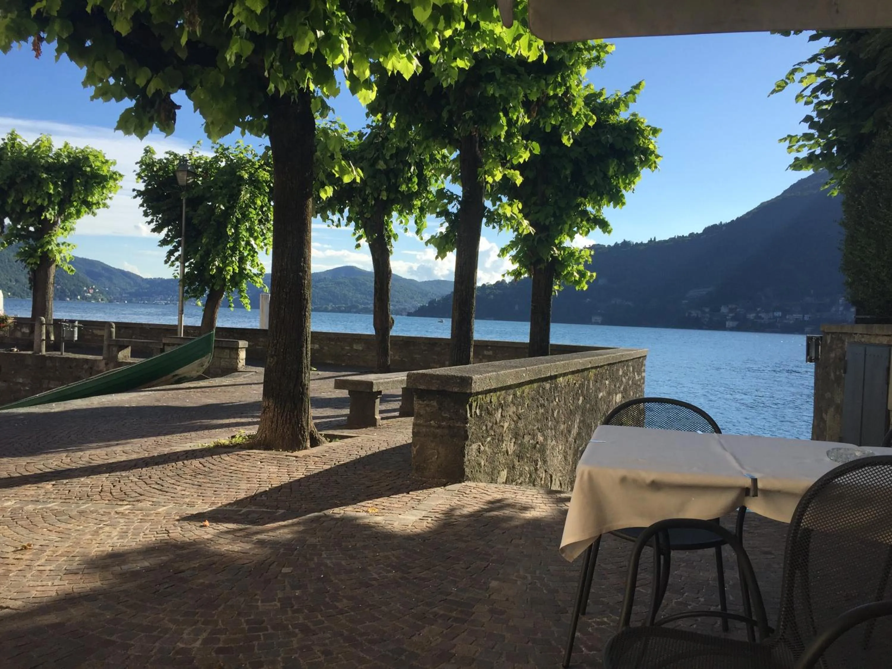 Lake view in Hotel Vapore