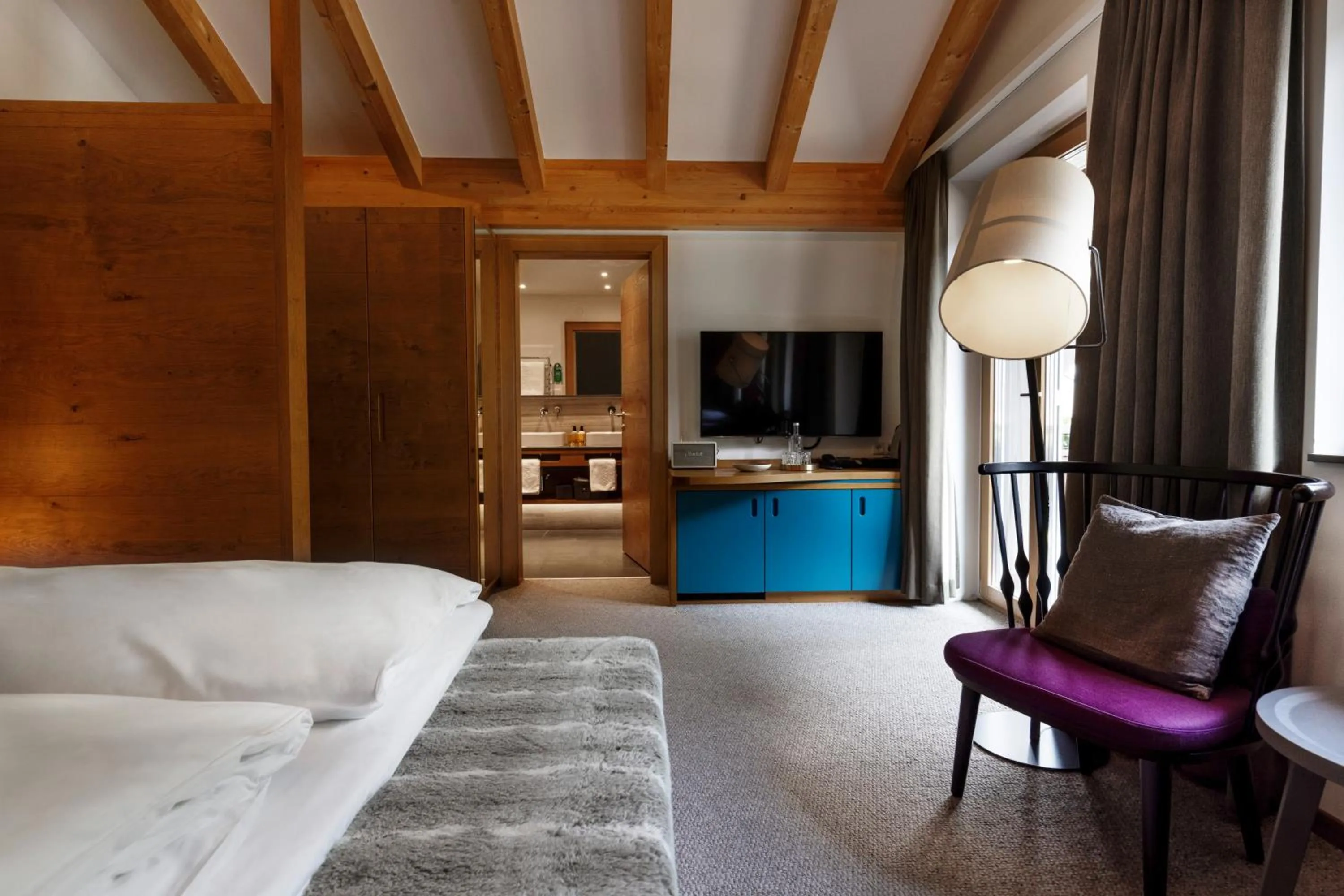 Bed in Valluga Hotel