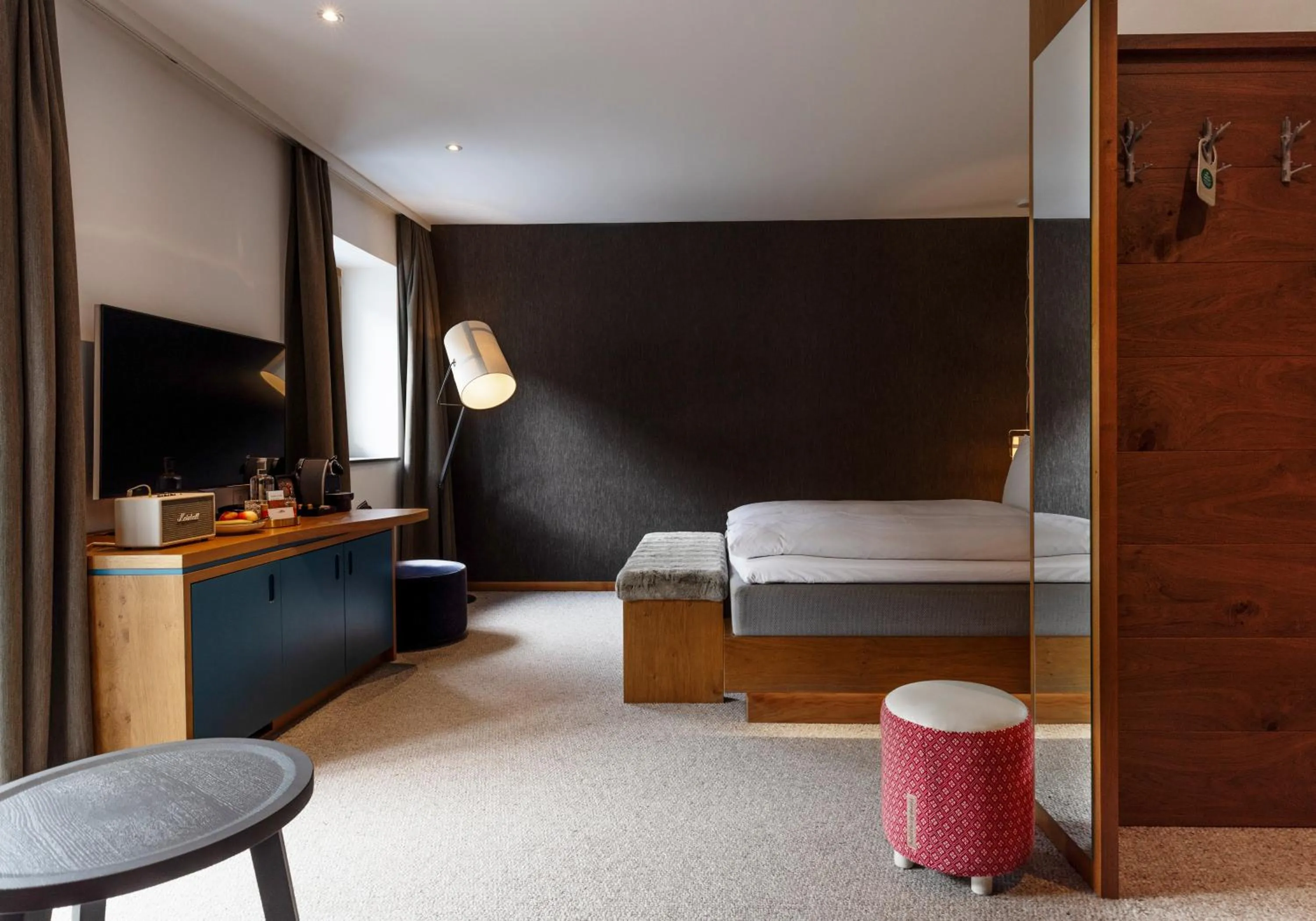 Bed in Valluga Hotel