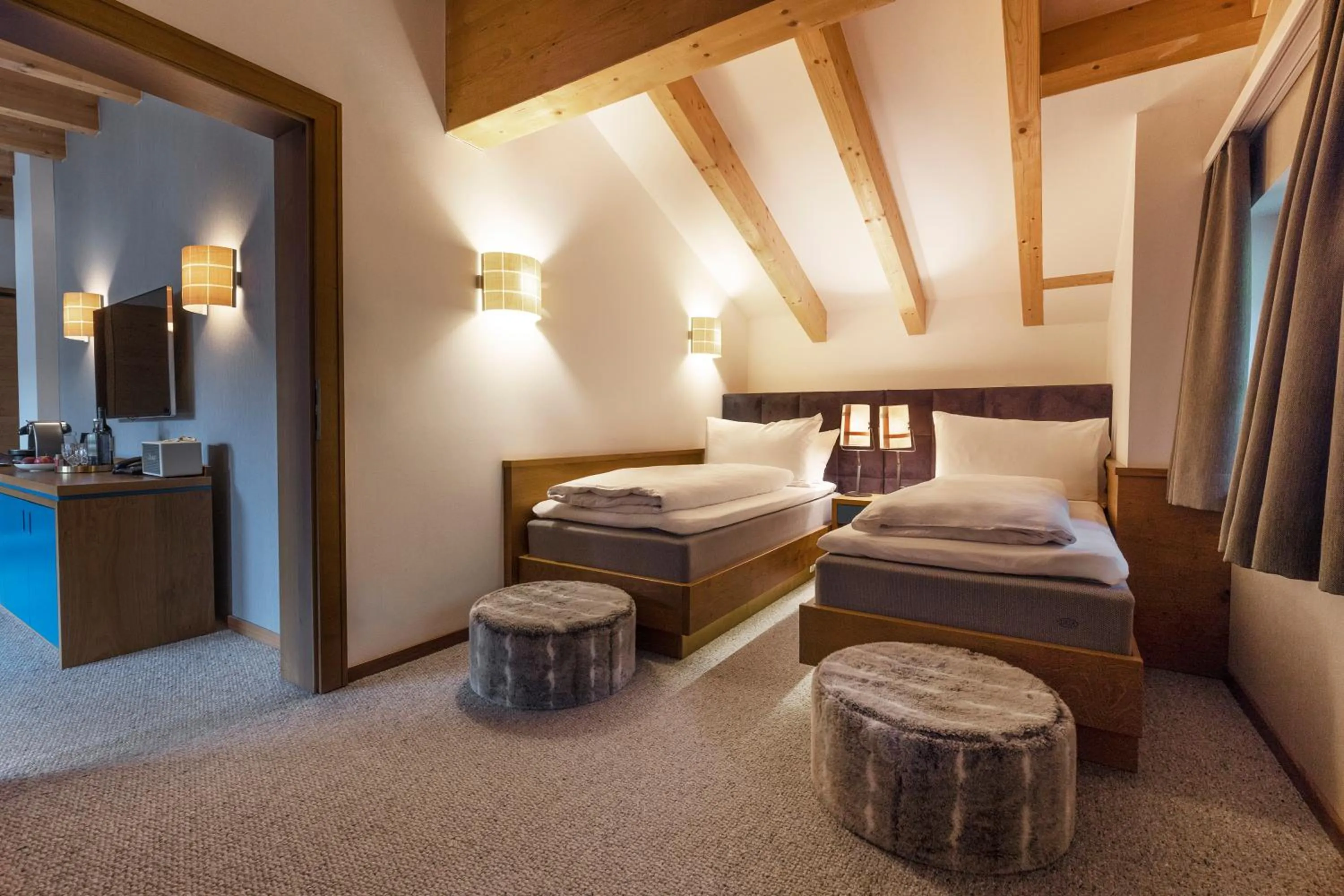 Bed in Valluga Hotel