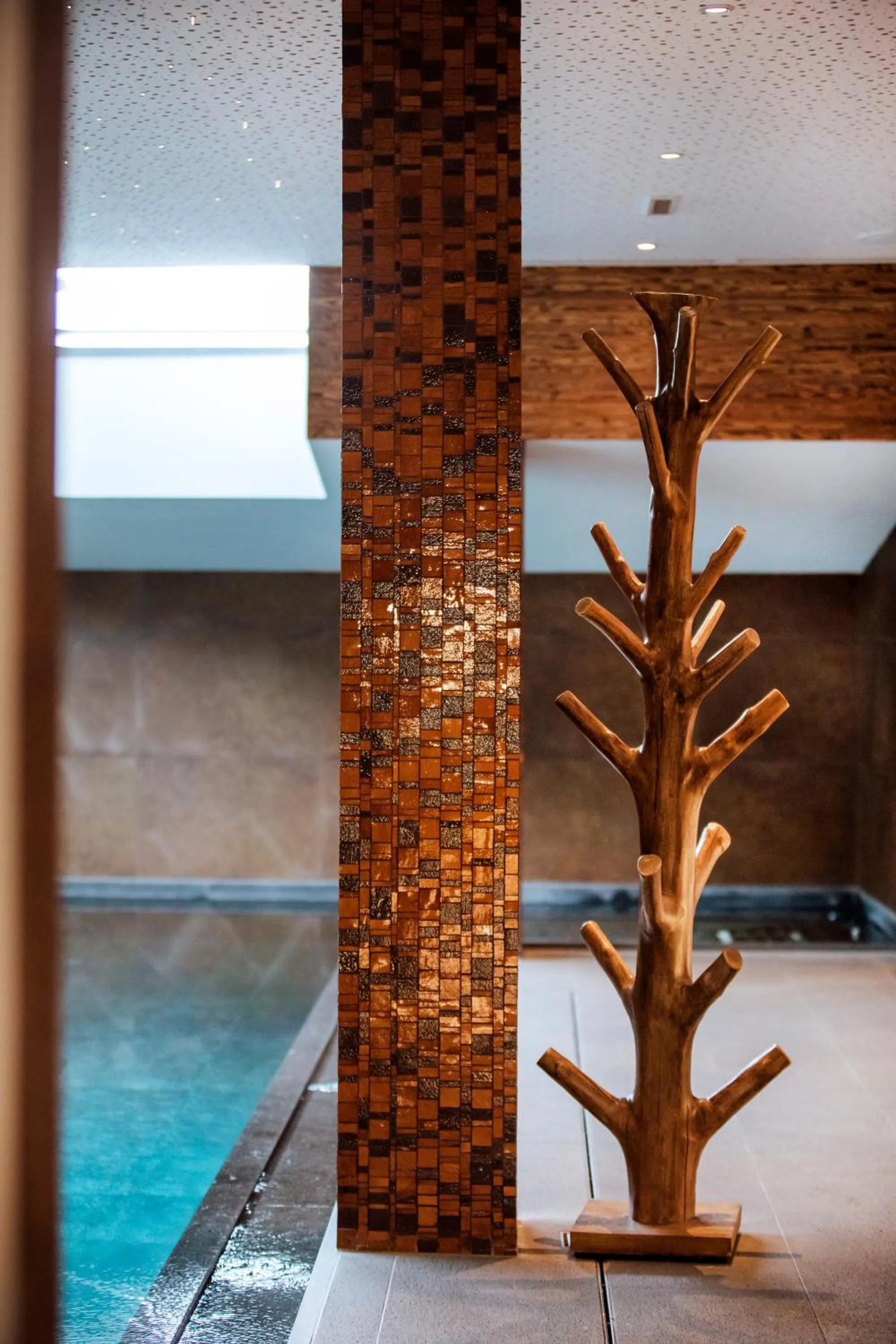 Pool view in Valluga Hotel