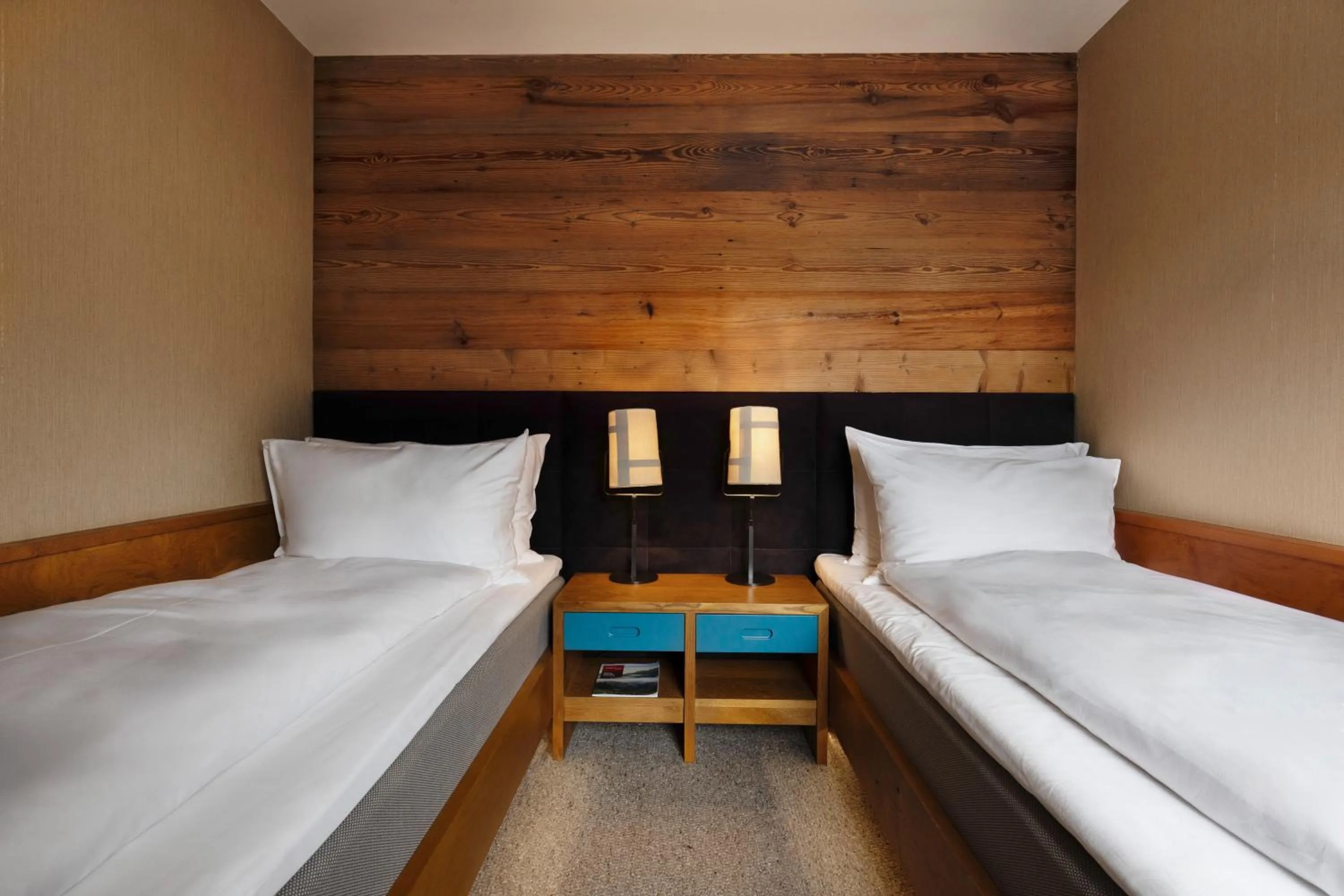 Bed in Valluga Hotel