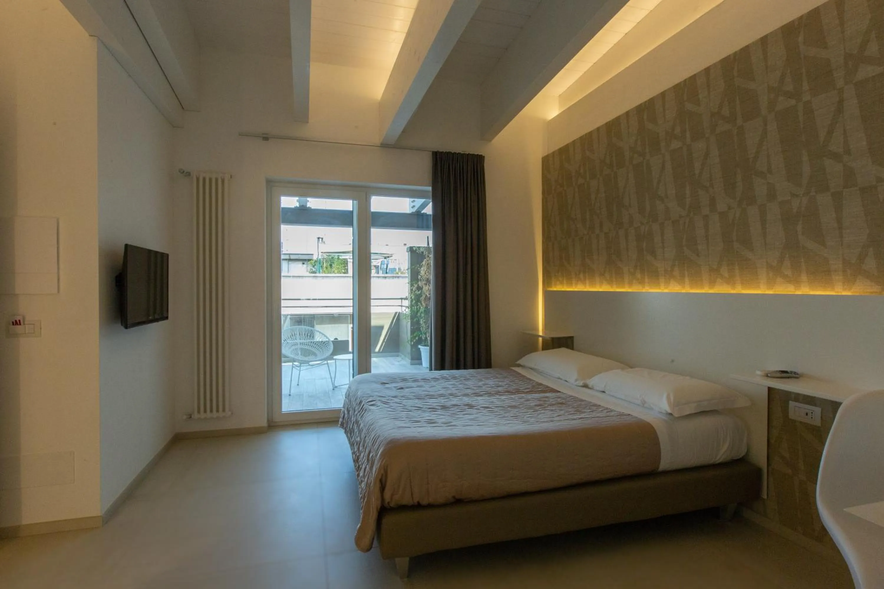 Bedroom, Bed in Hotel New Bari