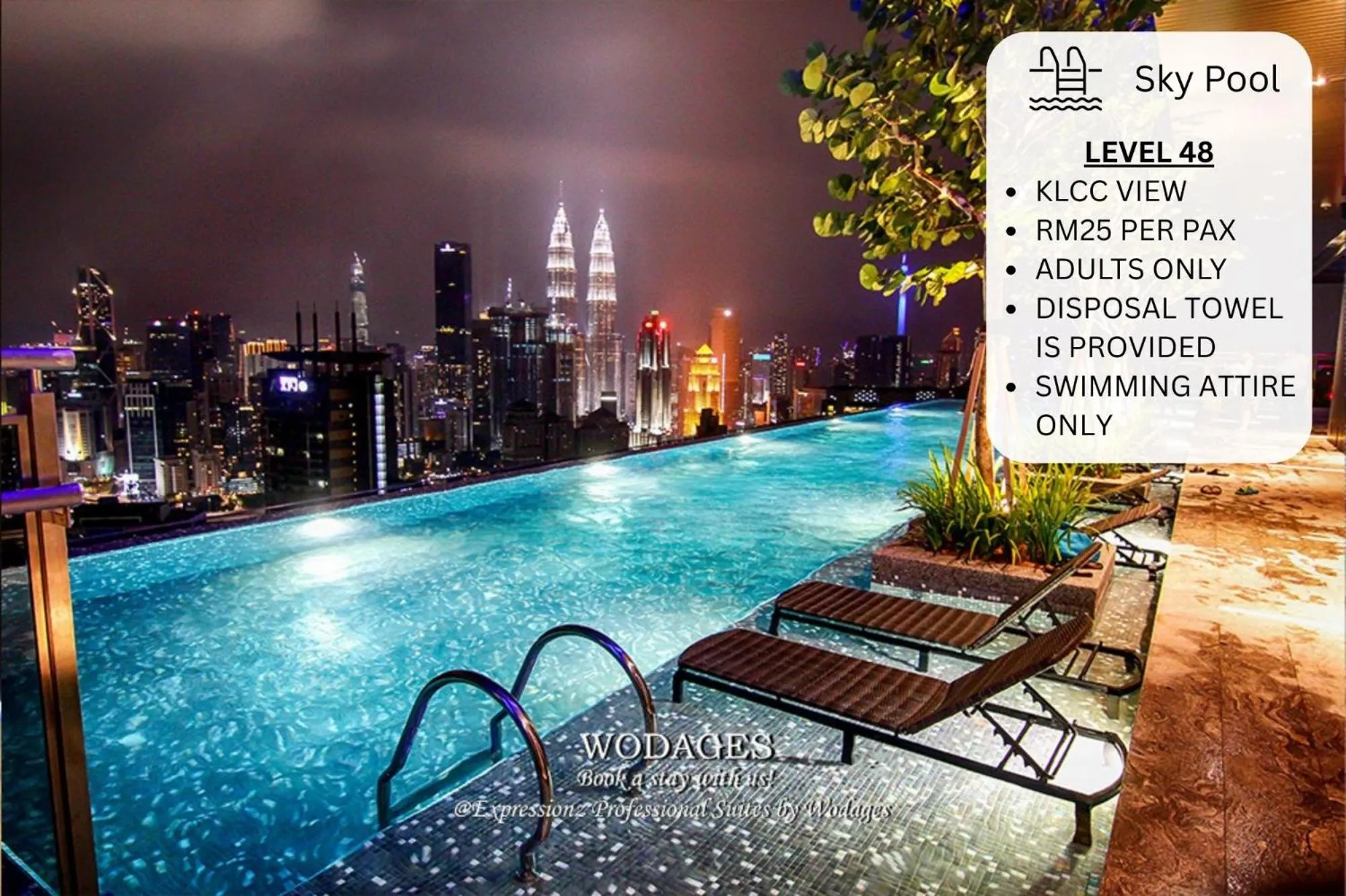 Swimming pool in Expressionz KLCC by Wodages