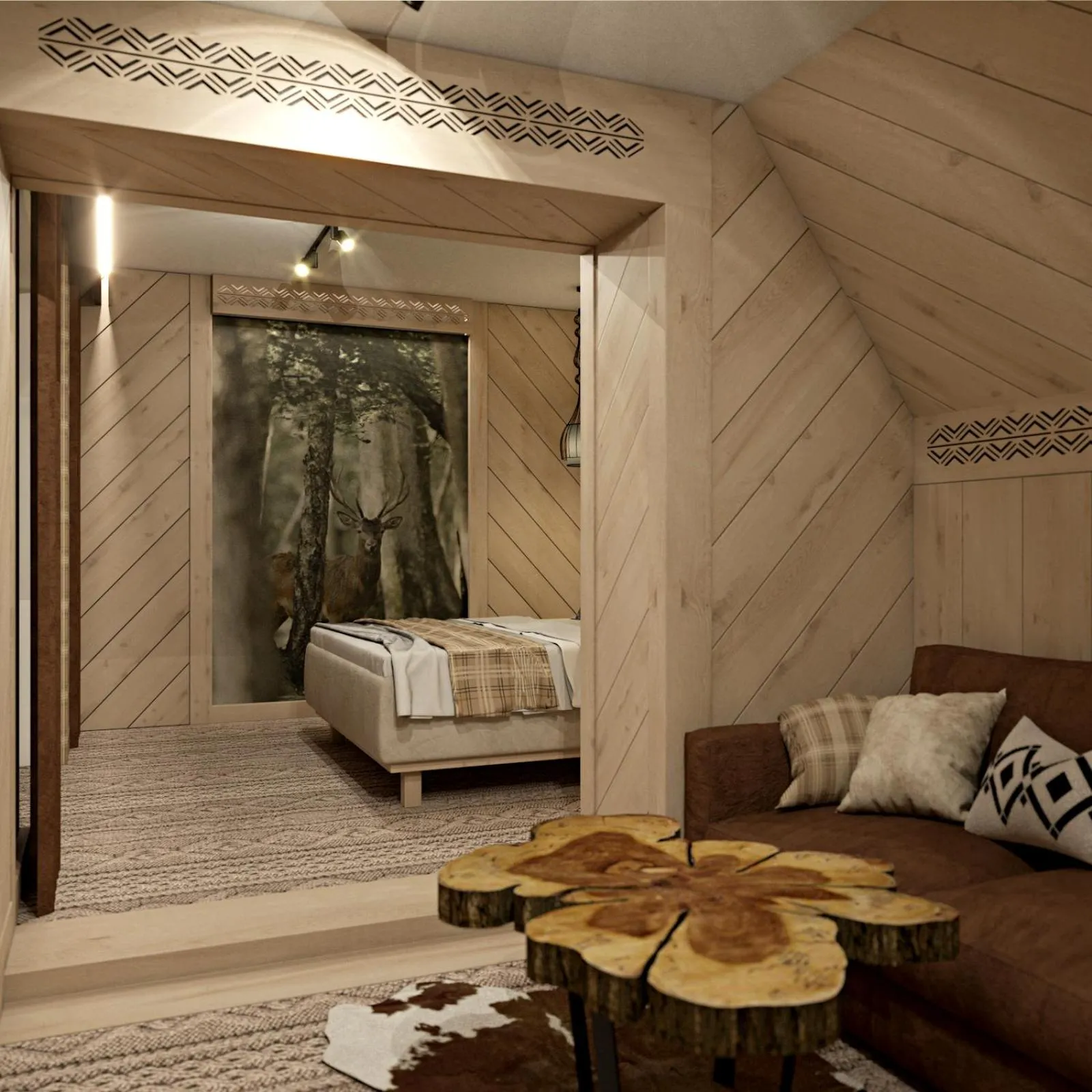 Living room in Paryżanka Basen Spa