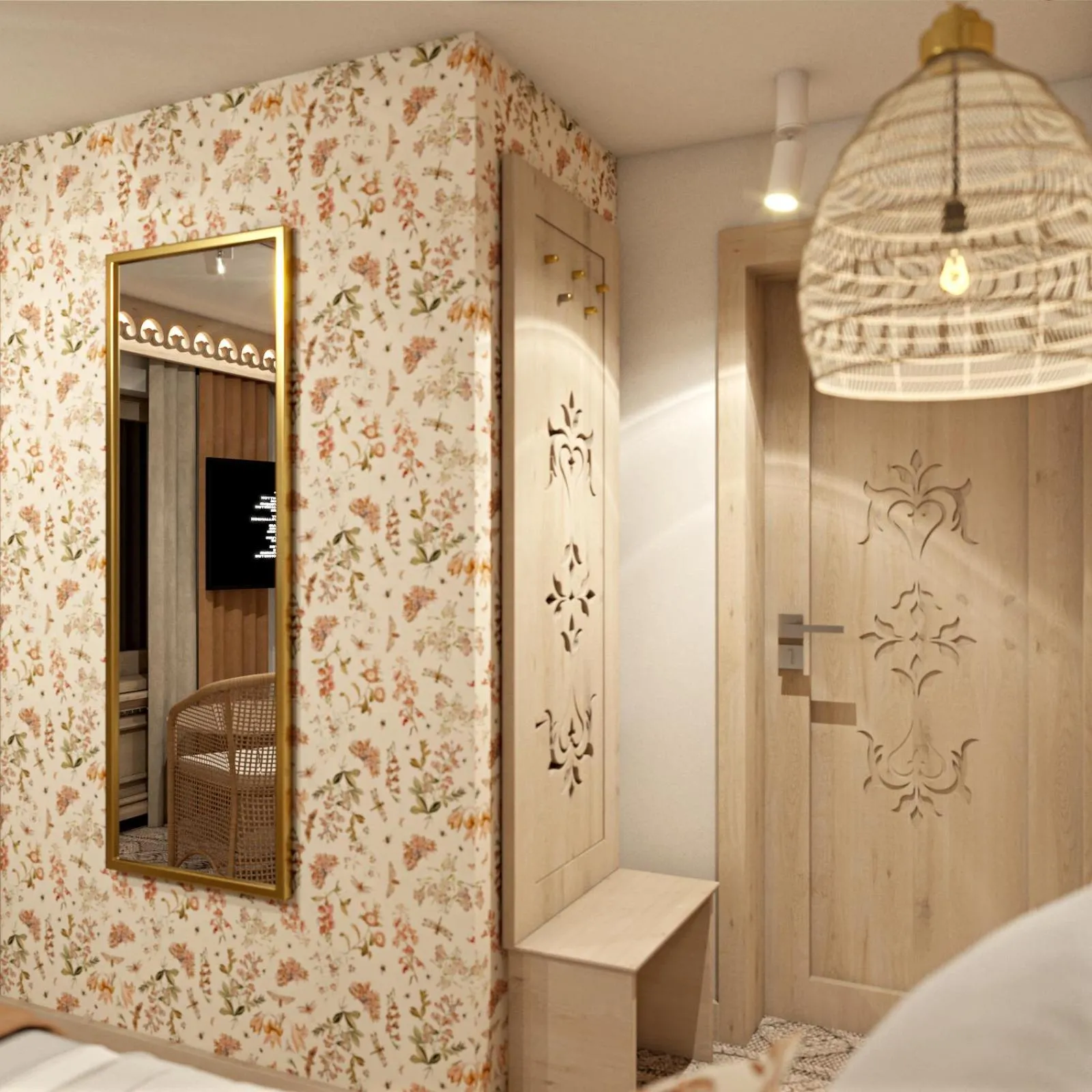 Photo of the whole room, Bed in Paryżanka Basen Spa
