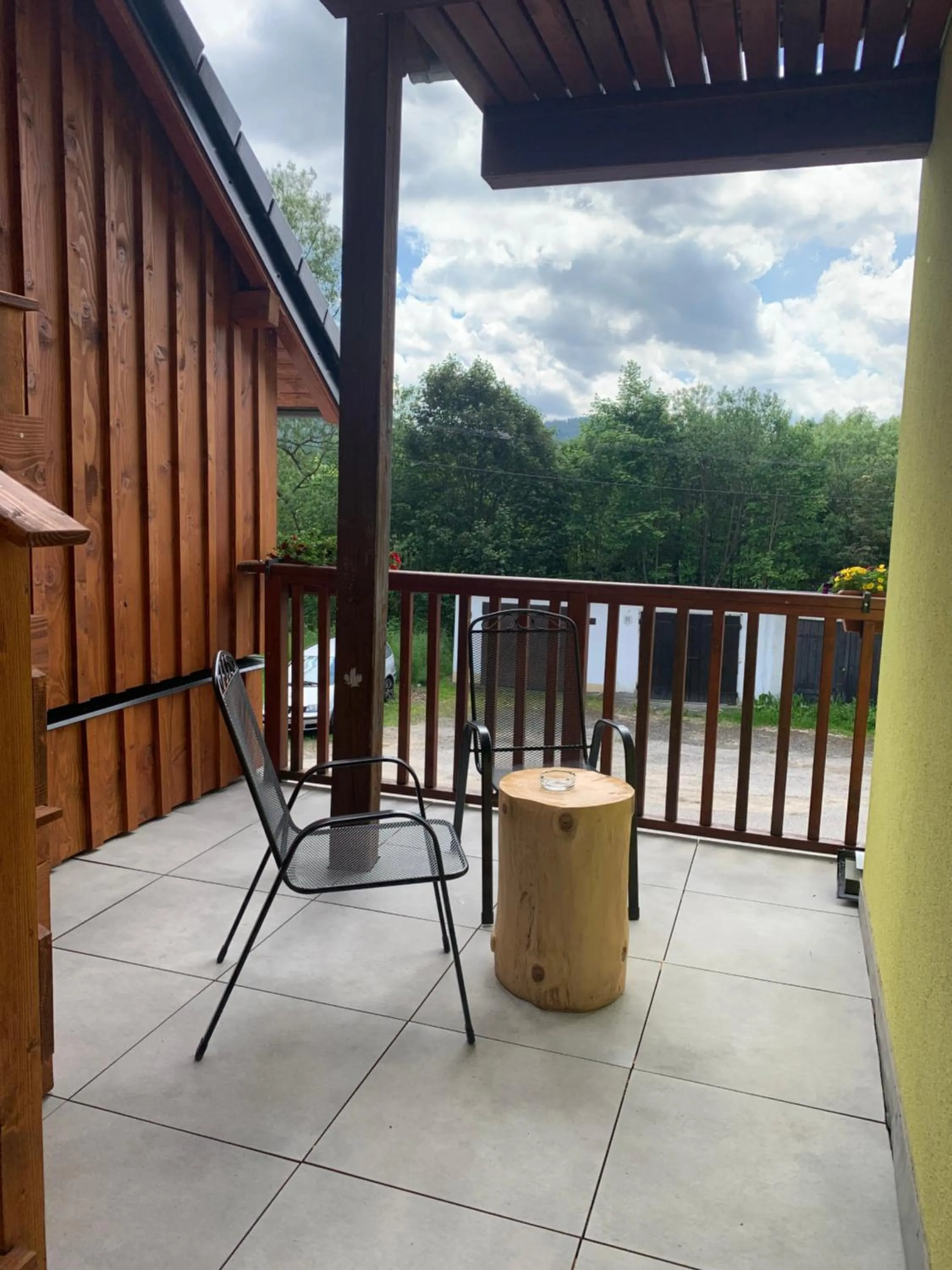 Balcony/Terrace in Penzion Pod pecí