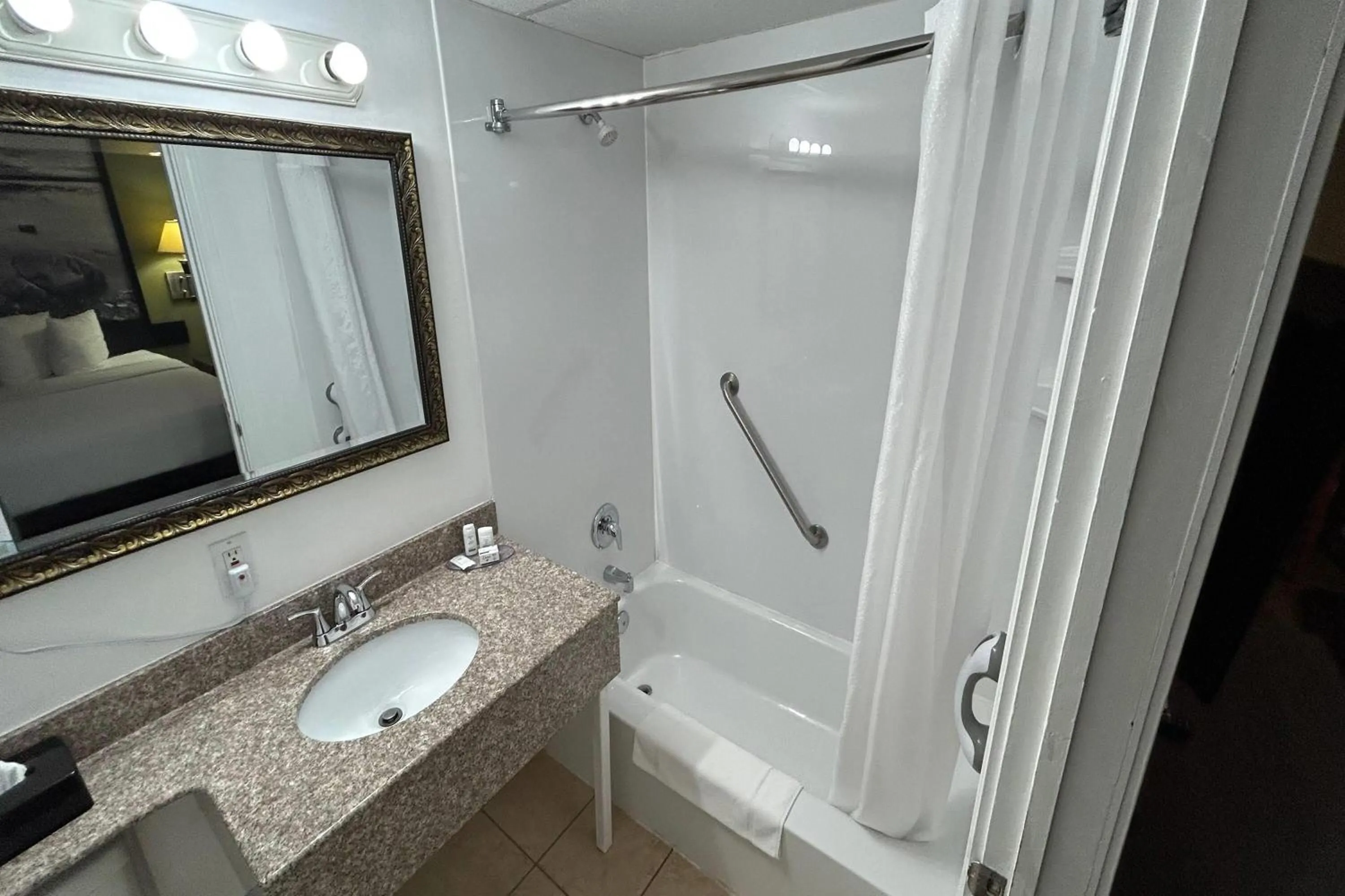 Bathroom in Super 8 by Wyndham Pembroke