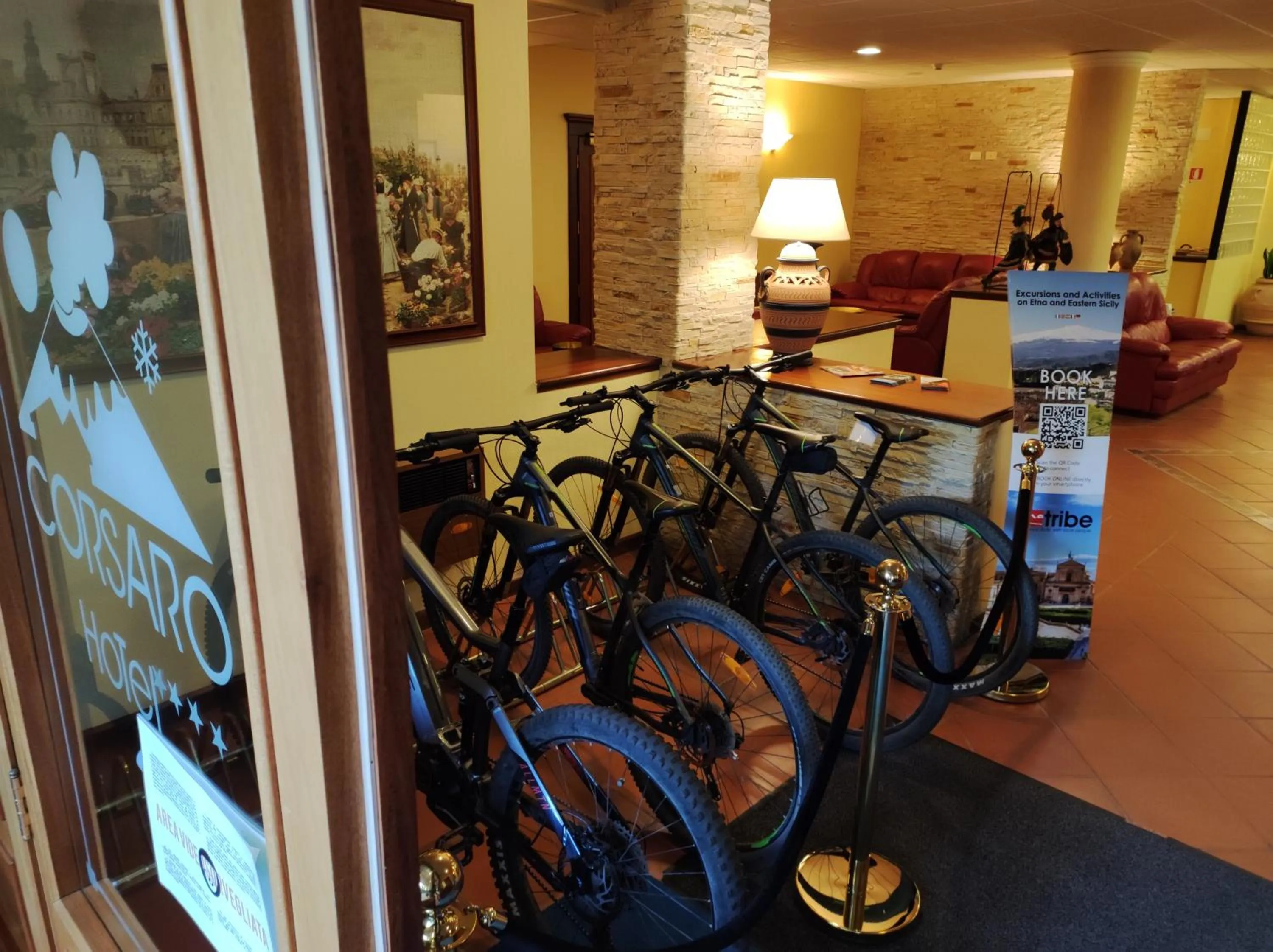 Lobby or reception in Corsaro Etna Hotel&SPA