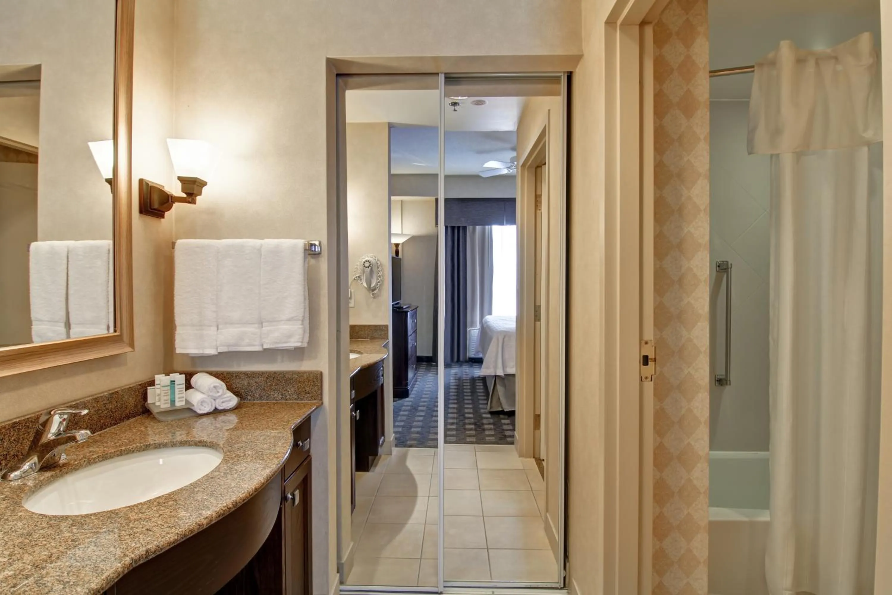 Shower in Homewood Suites by Hilton Toronto Oakville