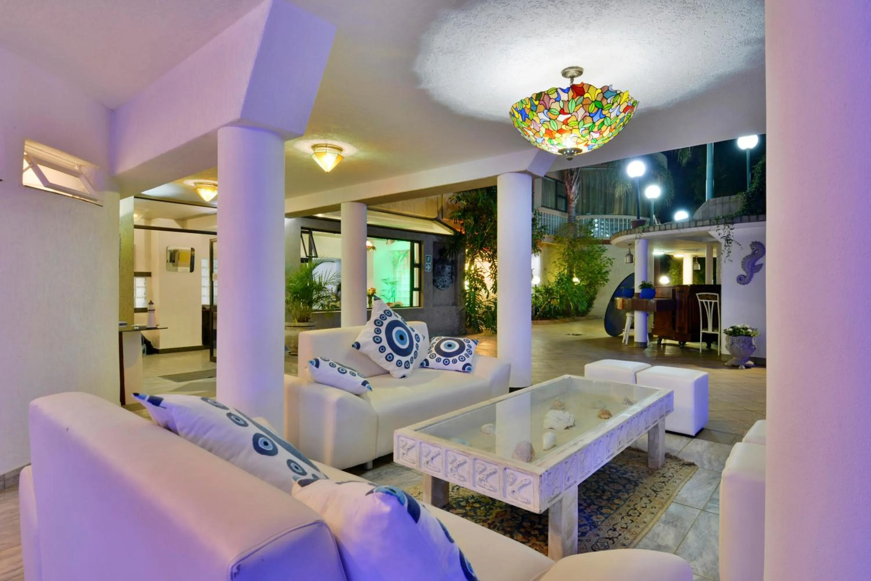 Seating area in Villa Simonne