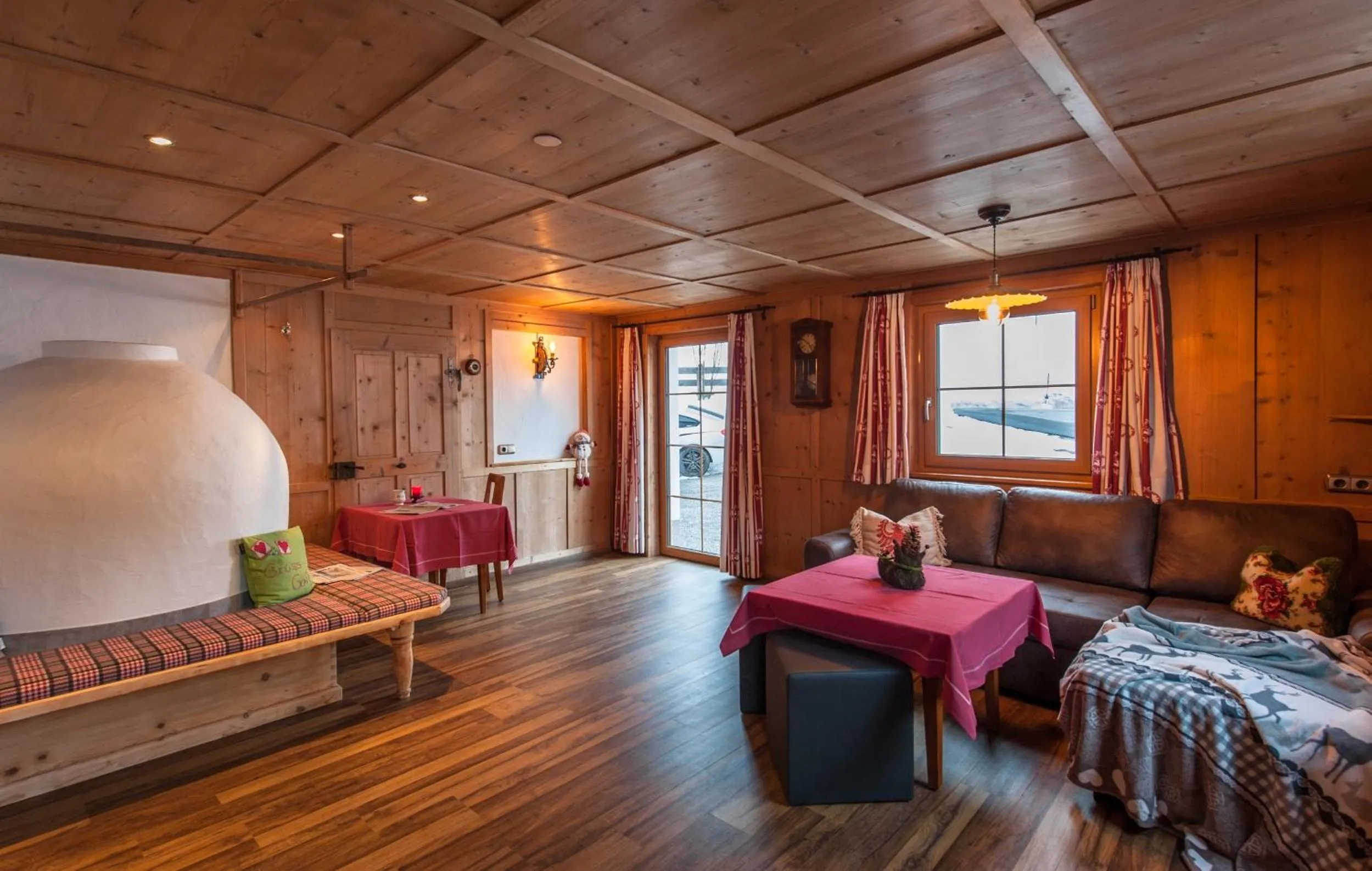 Living room, Bed in Gästehaus Bergland