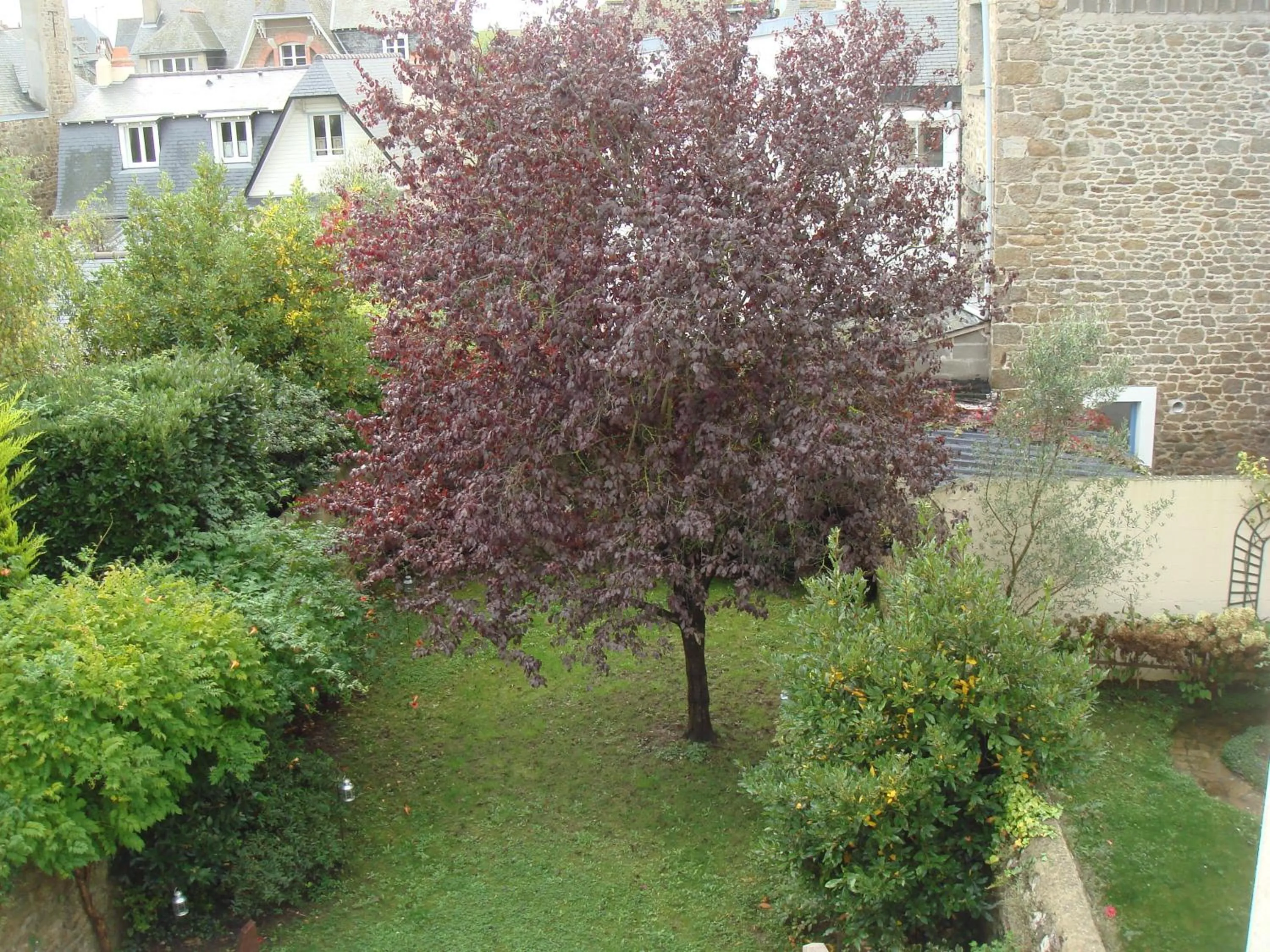 Garden view in B&B Maison Angélus