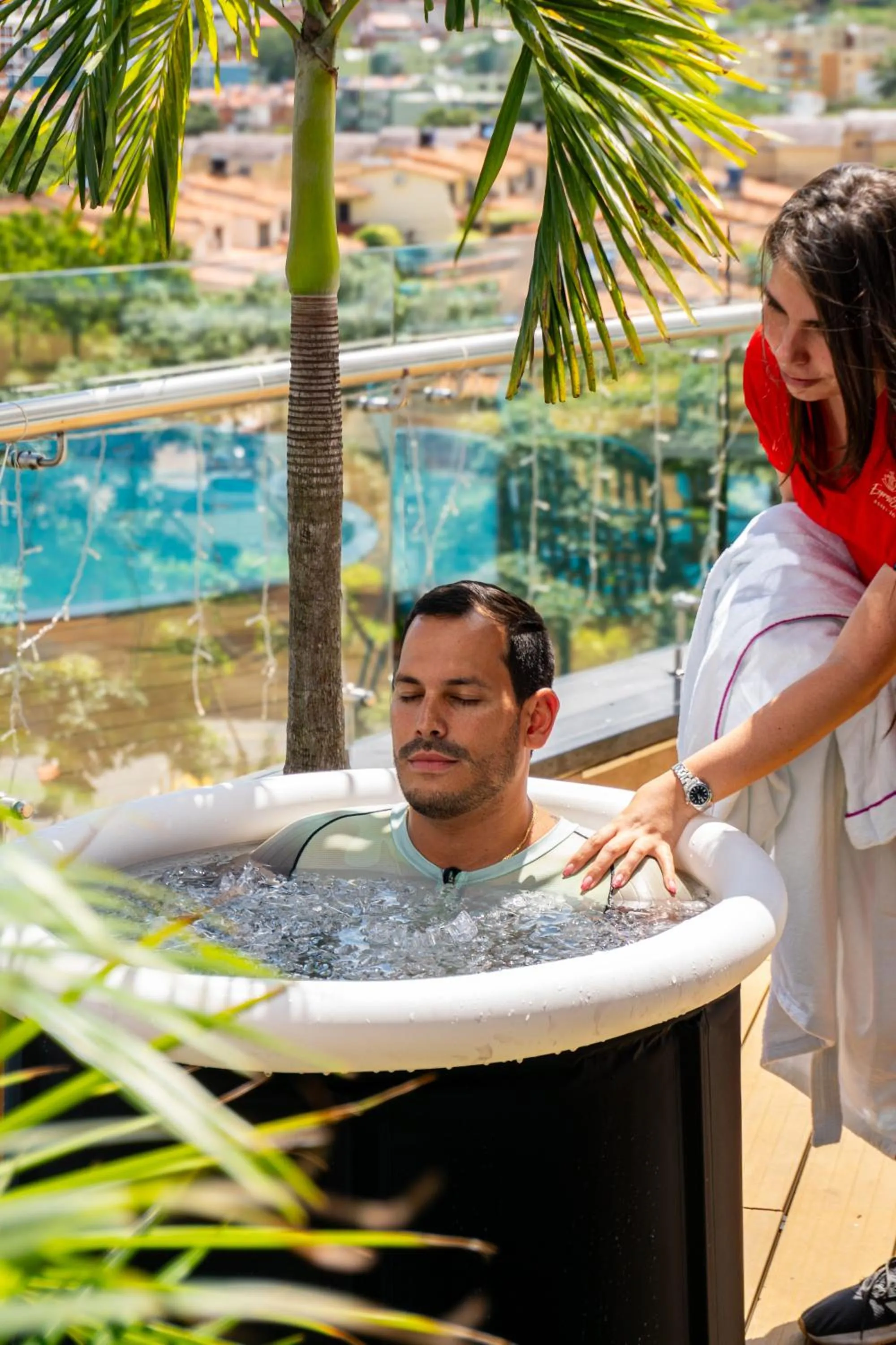 Swimming pool in Hotel Roseliere Bucaramanga