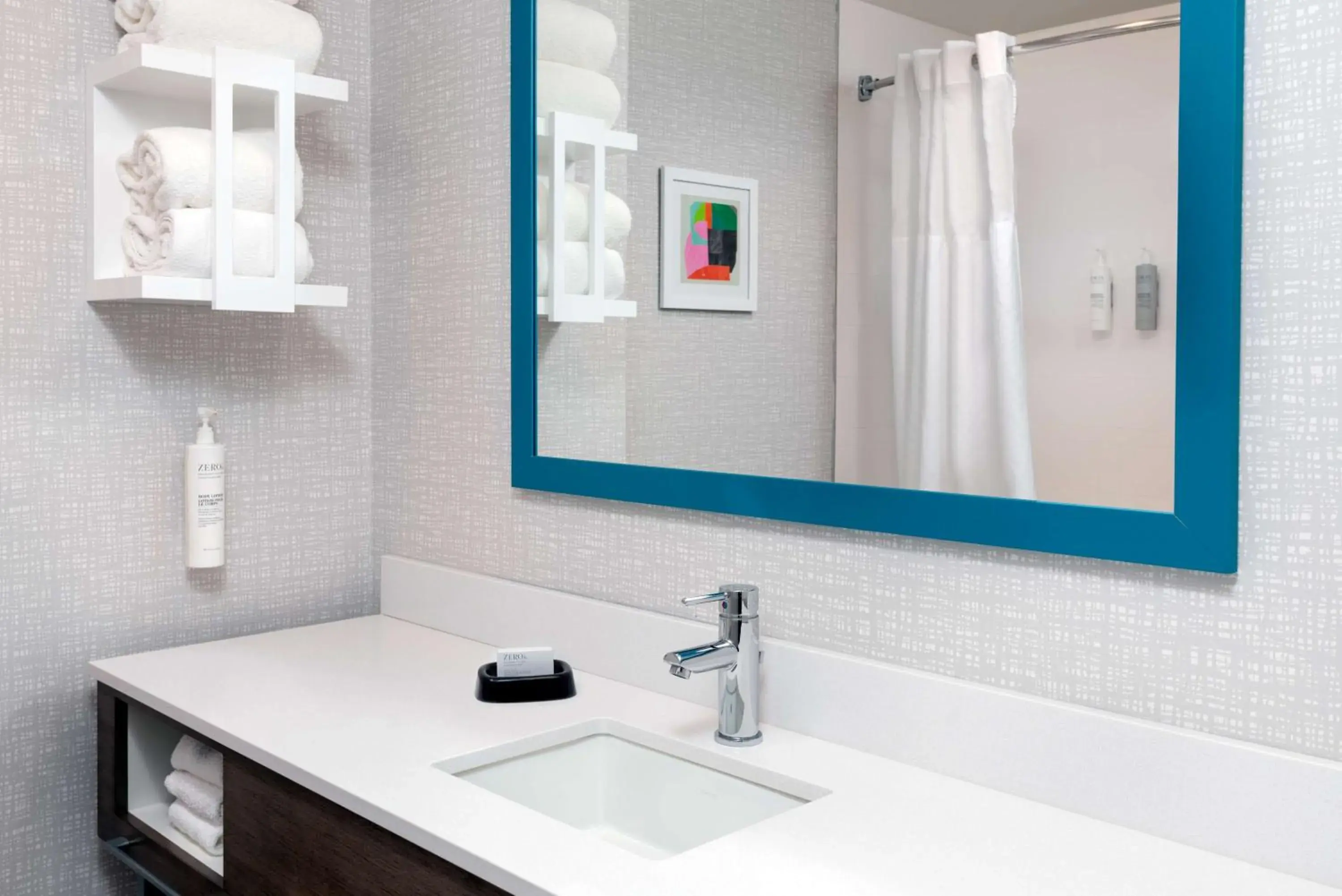 Bathroom in Hampton Inn Boston Bedford Burlington Bathroom in Hampton Inn Boston Bedford Burlington