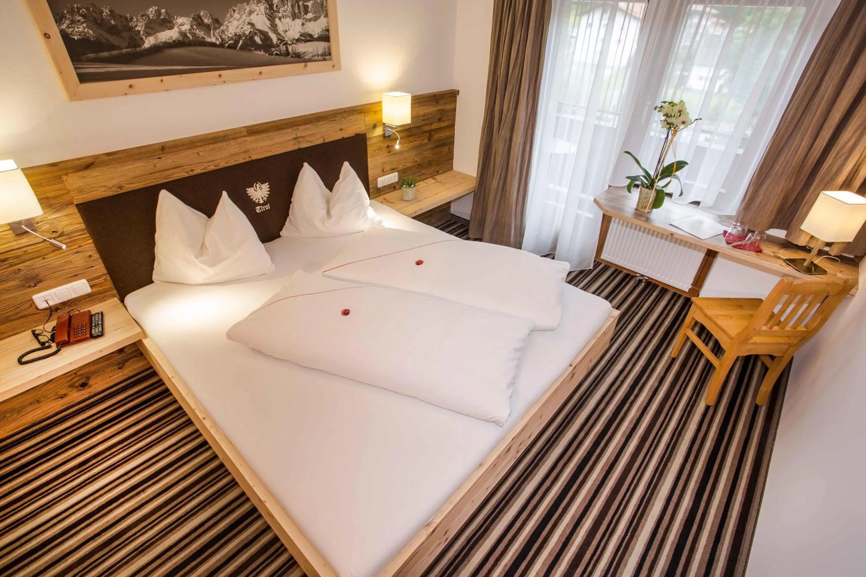 Bed in Gasthof zum Wilden Kaiser