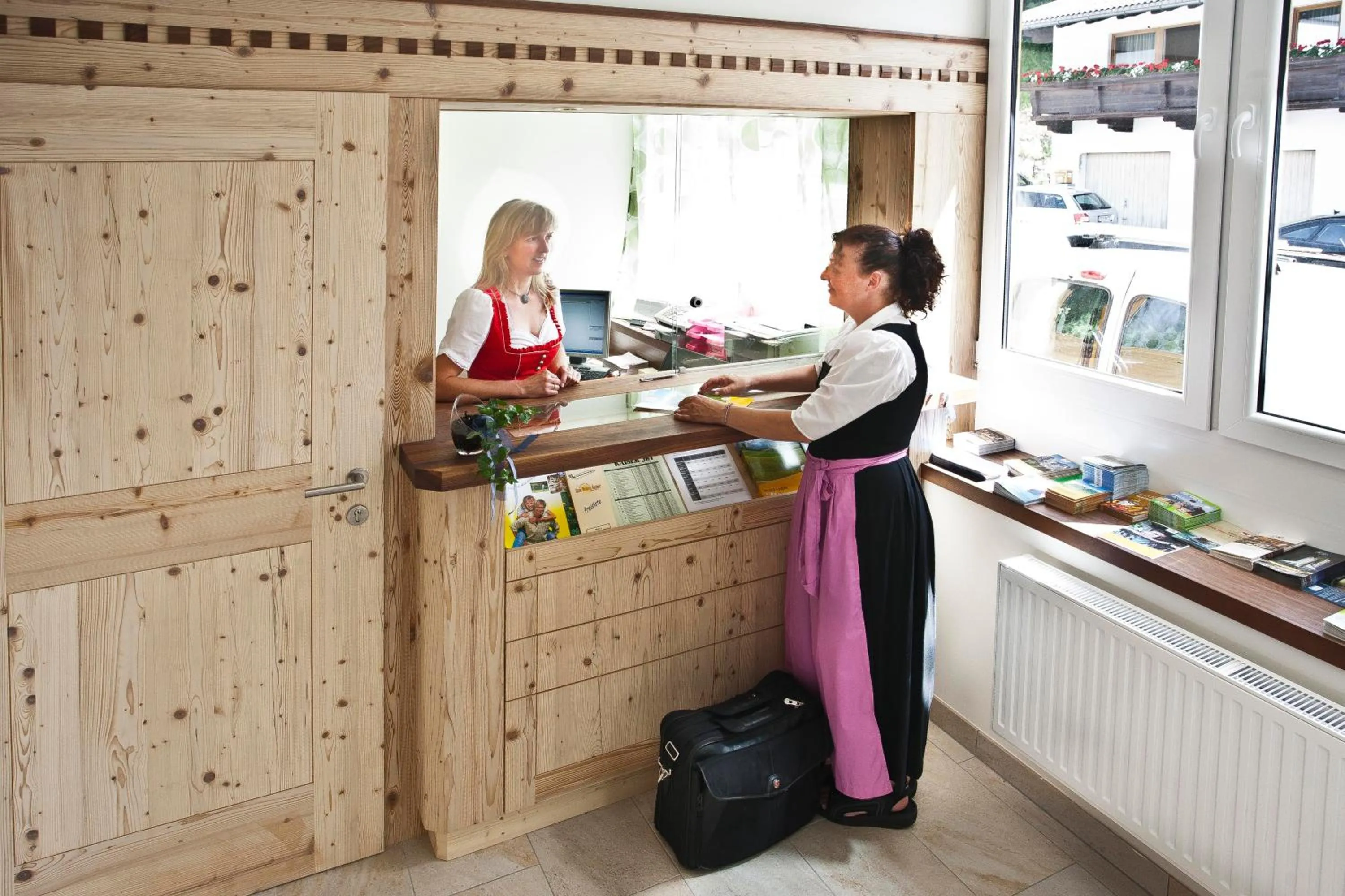 Lobby or reception in Gasthof zum Wilden Kaiser