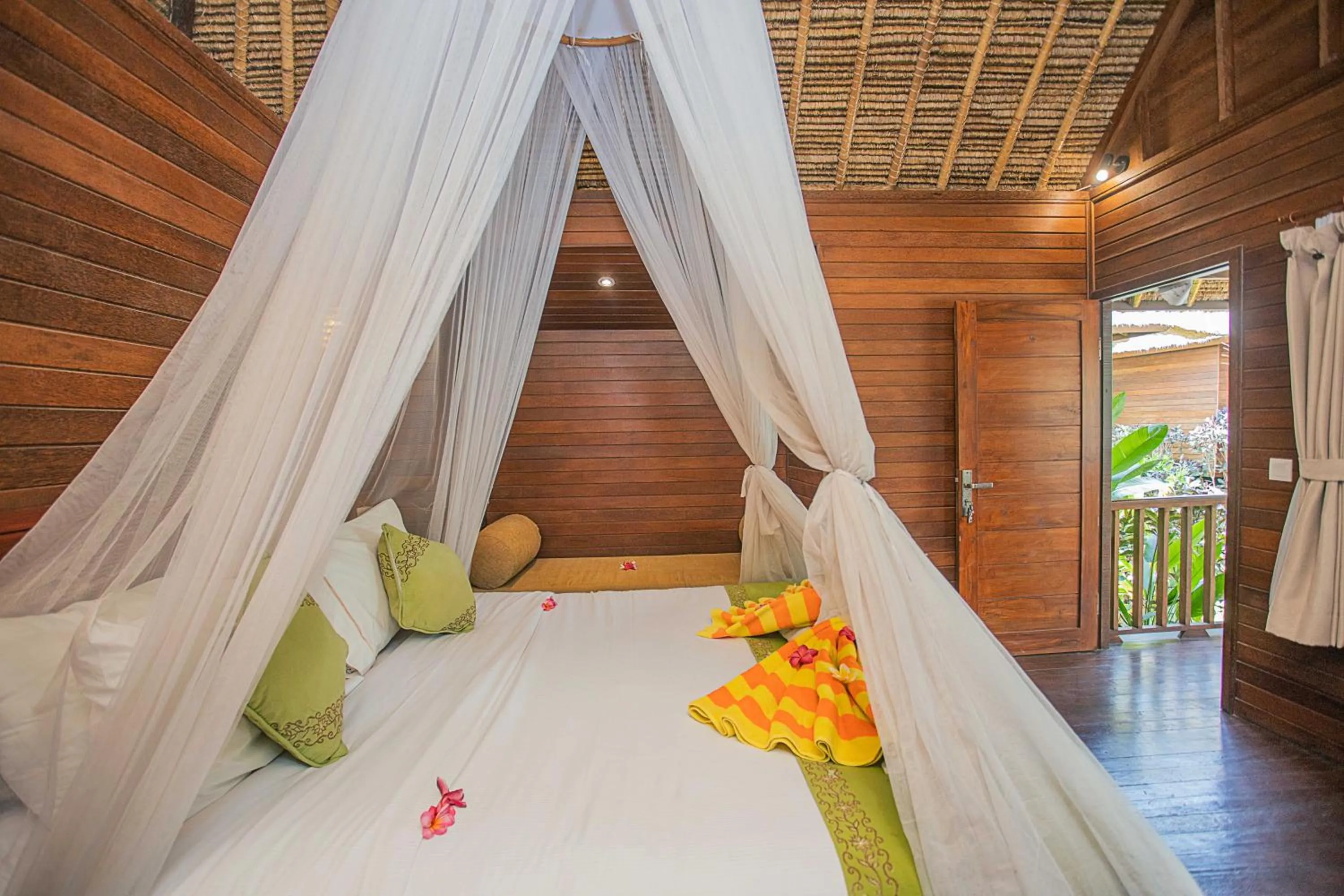 Bed in Lembongan Mantra Huts