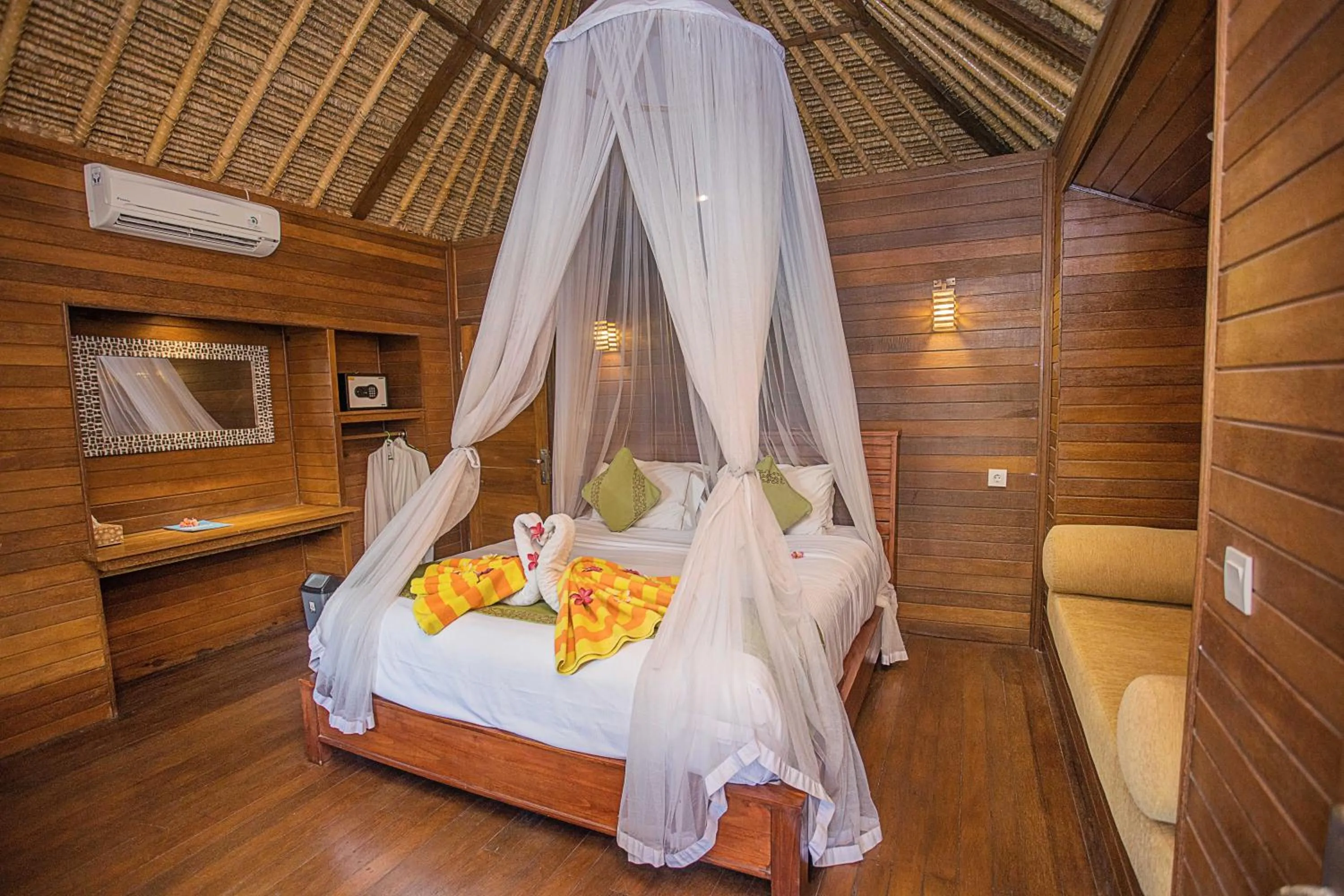 Bed in Lembongan Mantra Huts