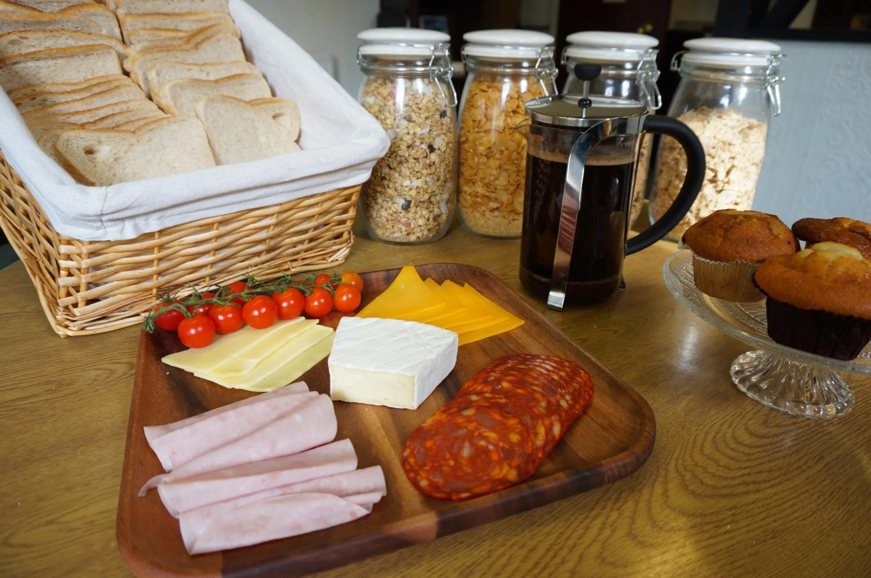 Continental breakfast in Greyfriars Lodge Canterbury
