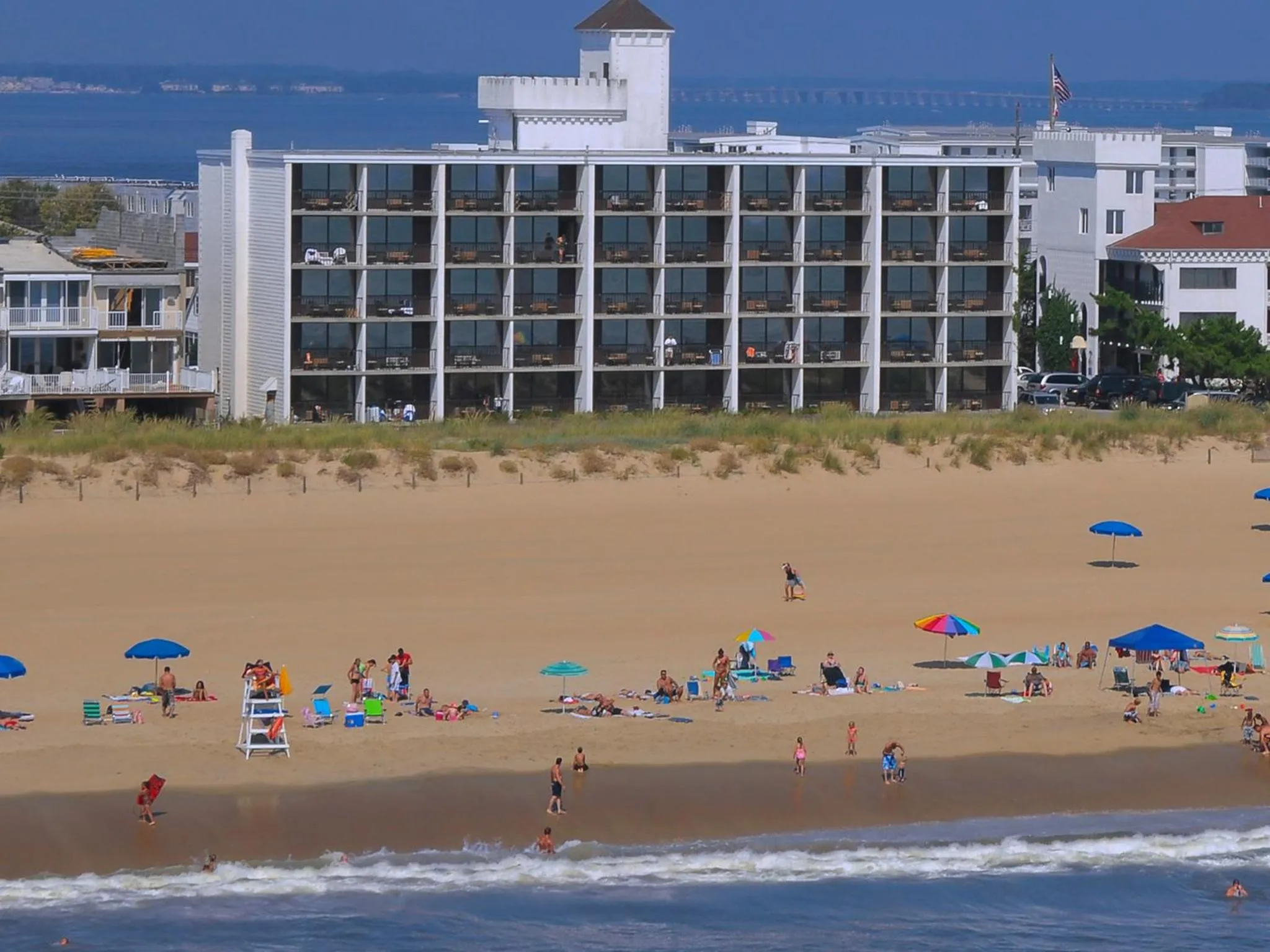 Bird's eye view in Castle in the Sand
