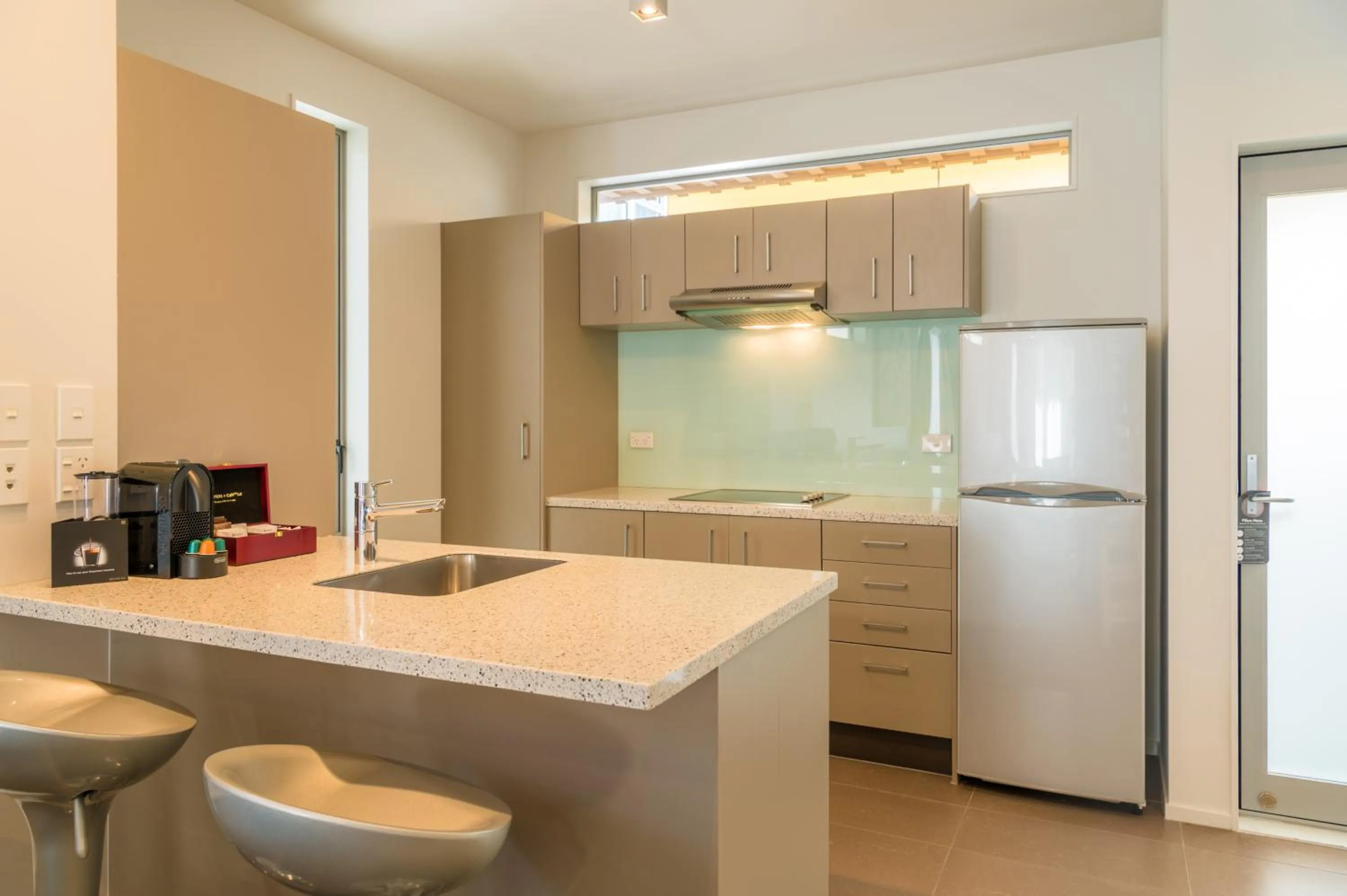 Kitchen or kitchenette in Boulcott Suites