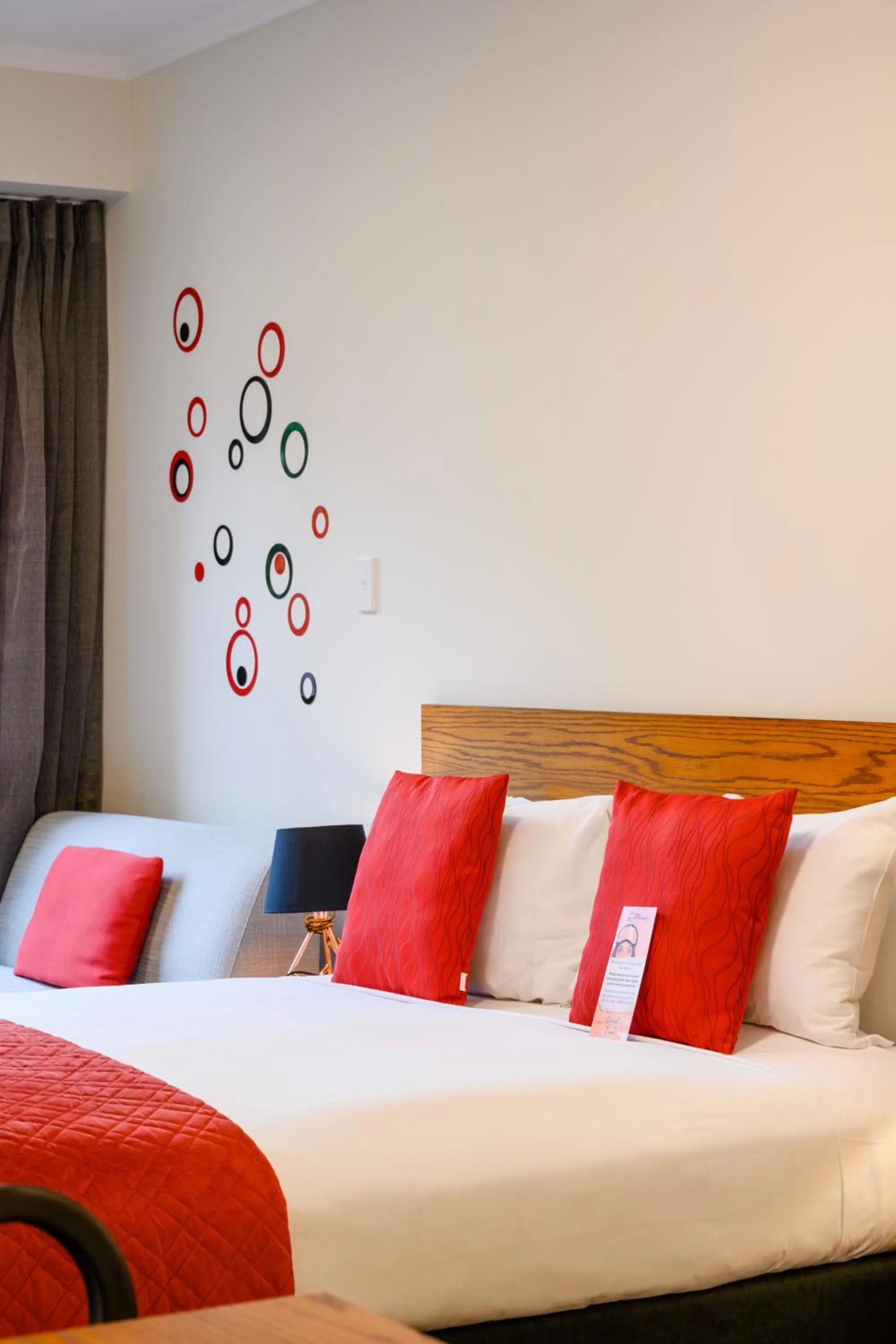 Bed in Boulcott Suites