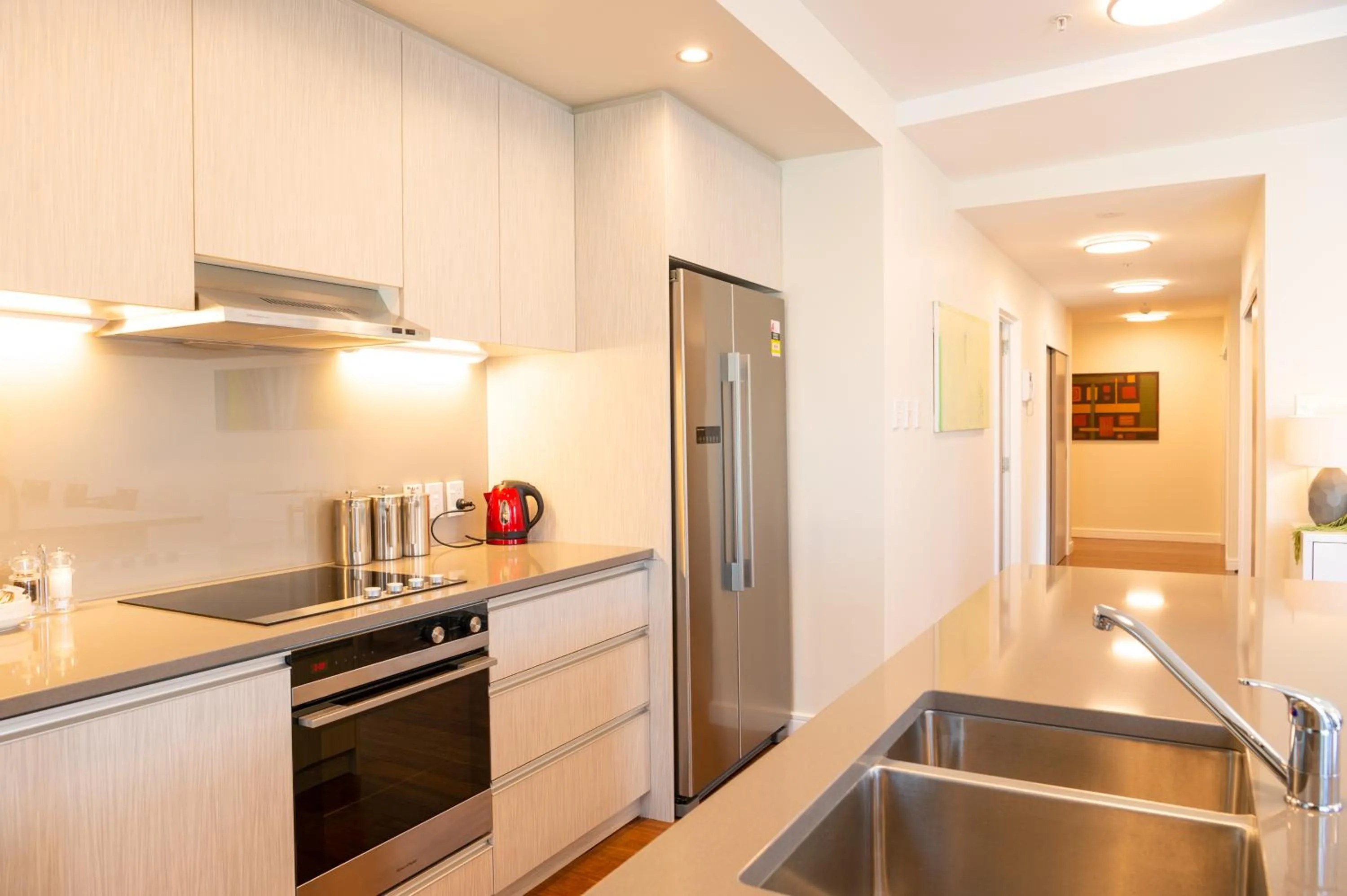 Kitchen or kitchenette in Boulcott Suites