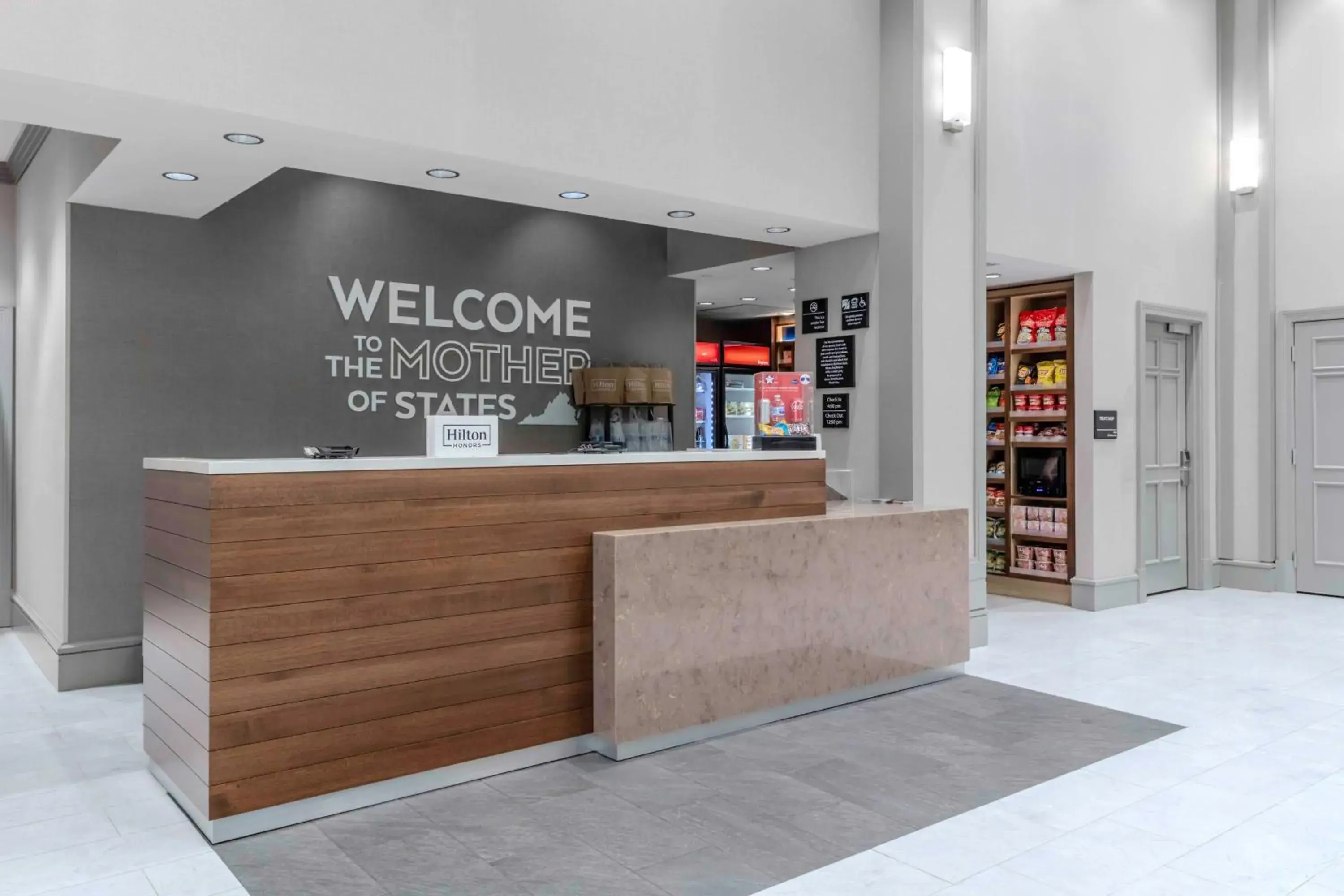 Lobby or reception in Hampton Inn & Suites Arlington Crystal City DCA Lobby or reception in Hampton Inn & Suites Arlington Crystal City DCA