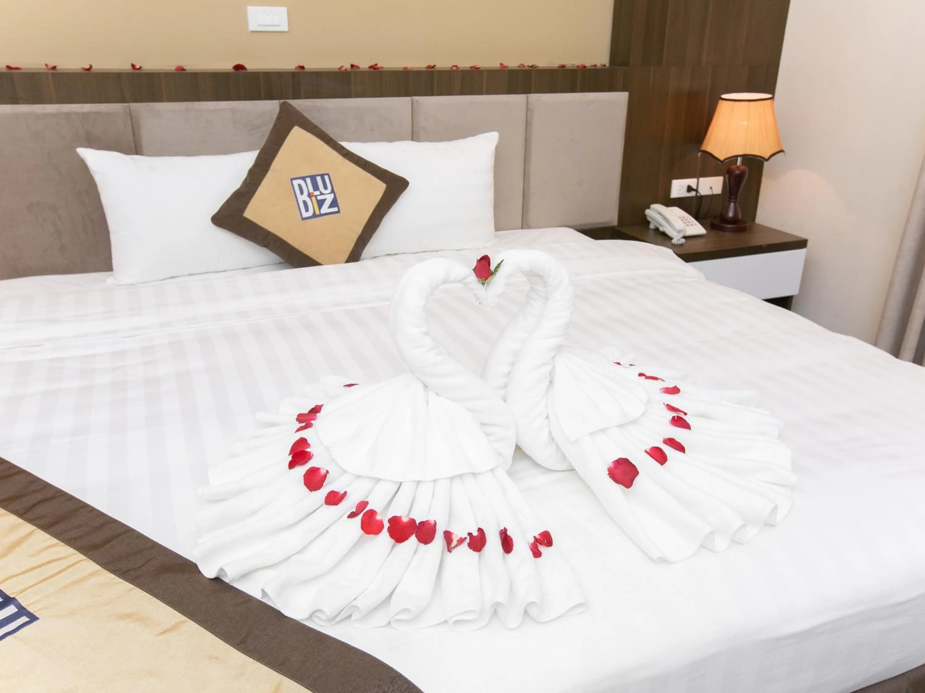 Bed in Blubiz Hotel My Dinh Song Da