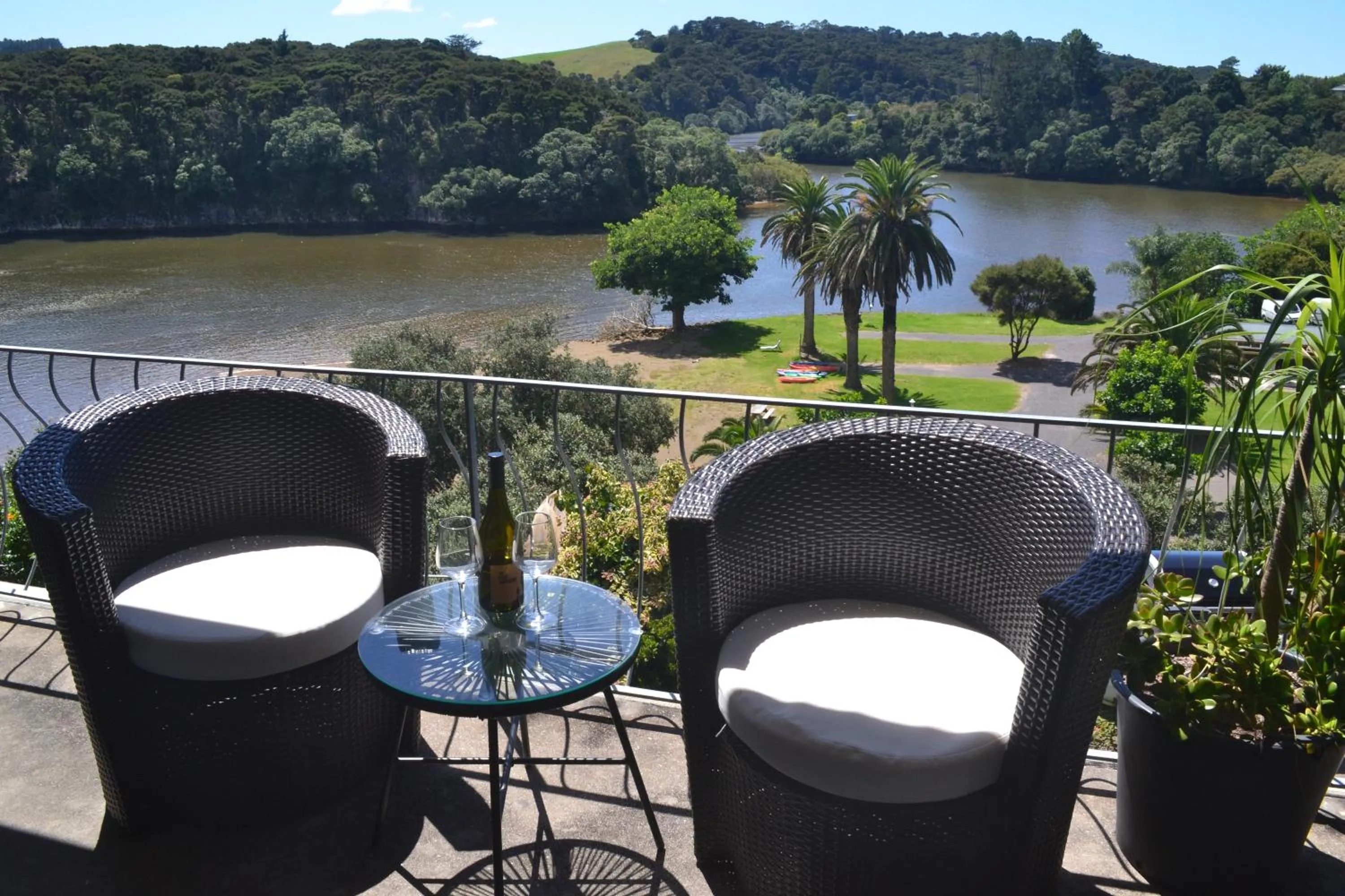 Balcony/Terrace in Waterfalls Estate - Motel & Campground