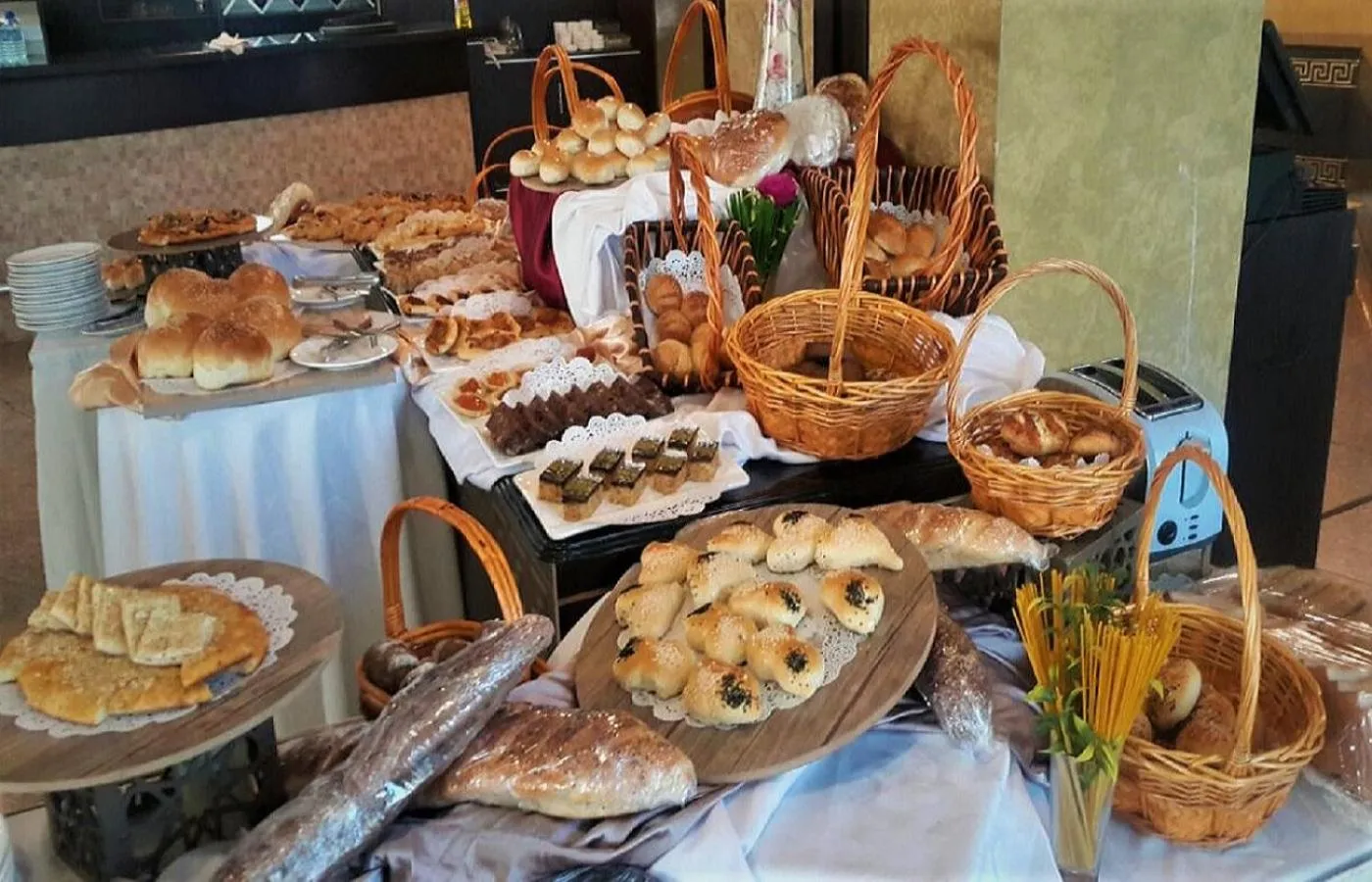 Buffet breakfast in Van Royal Hotel