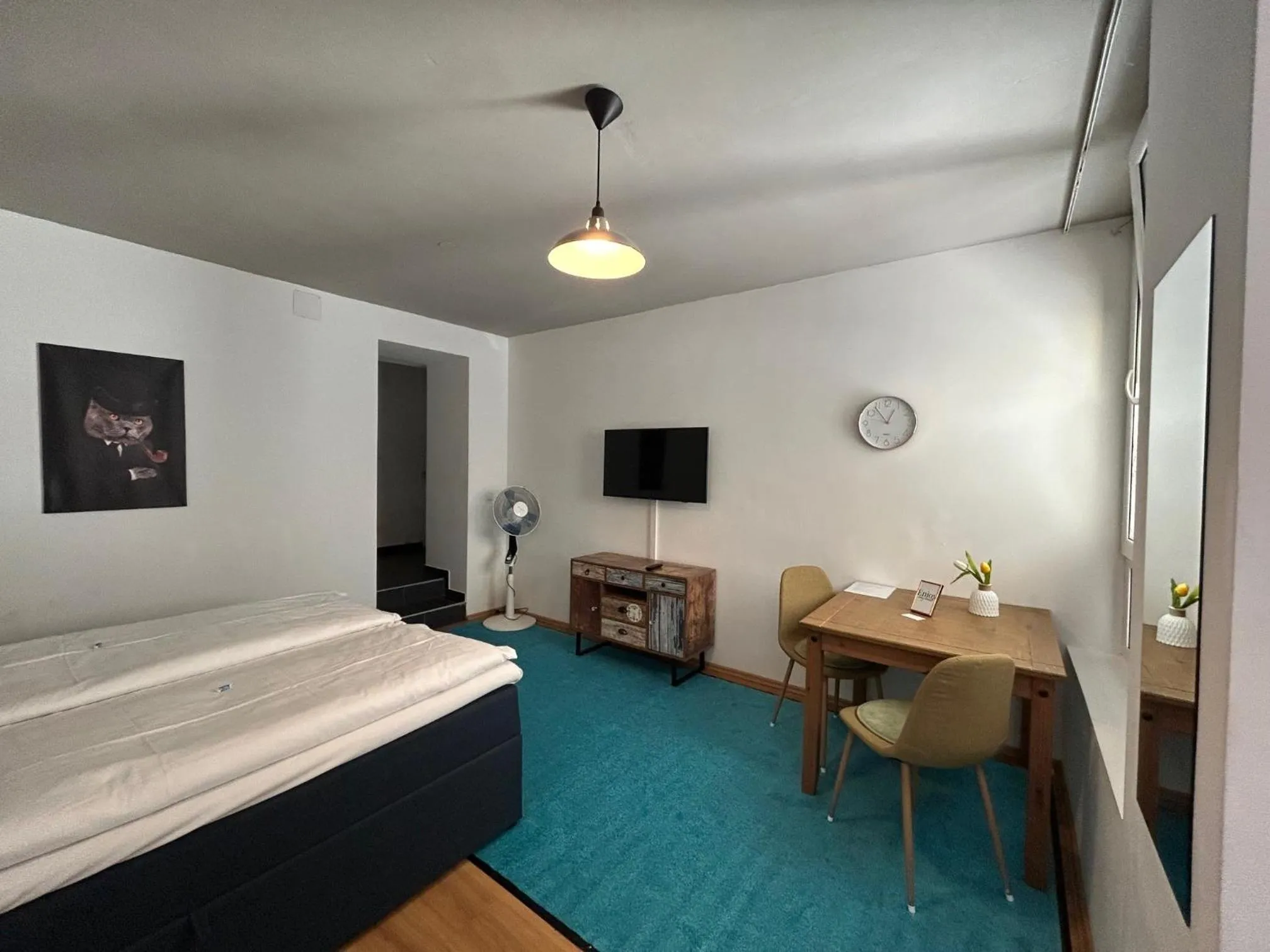 Living room, Bed in Schottenring City Stock Exchange Apartments