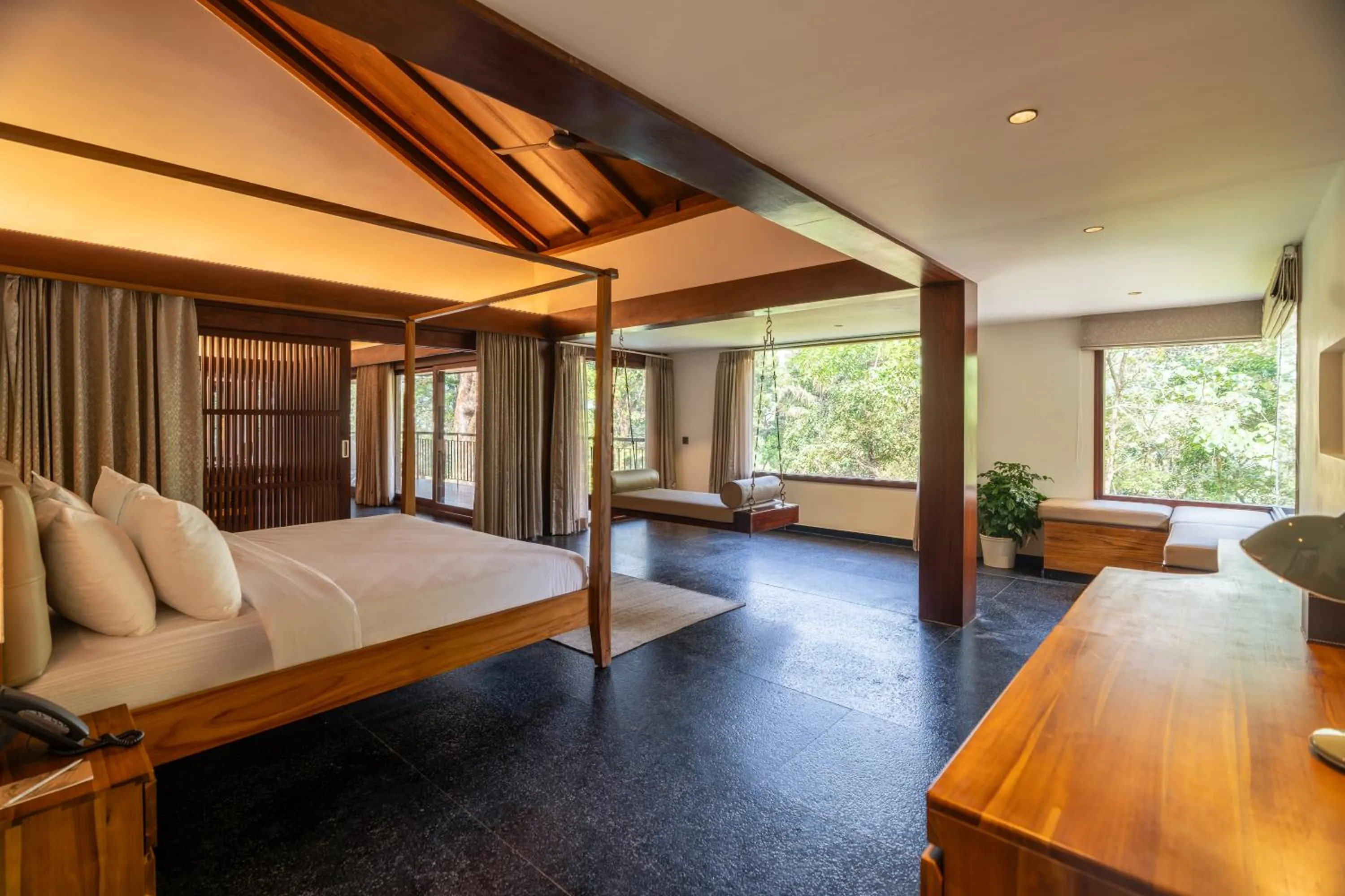 Bed in Ayatana Coorg